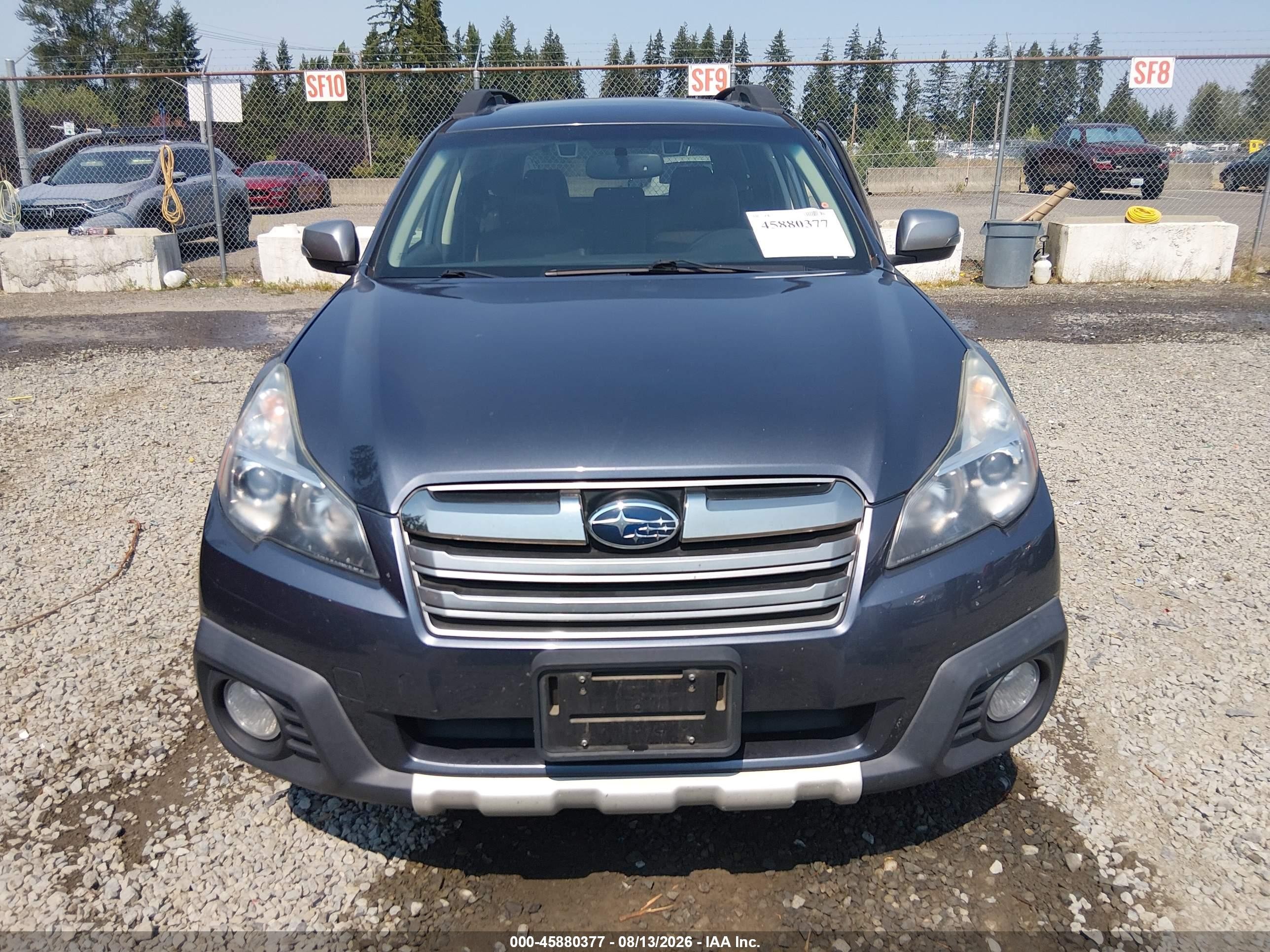 2014 Subaru Outback 2.5i Limited Gray vin: 4S4BRBPC6E3284830