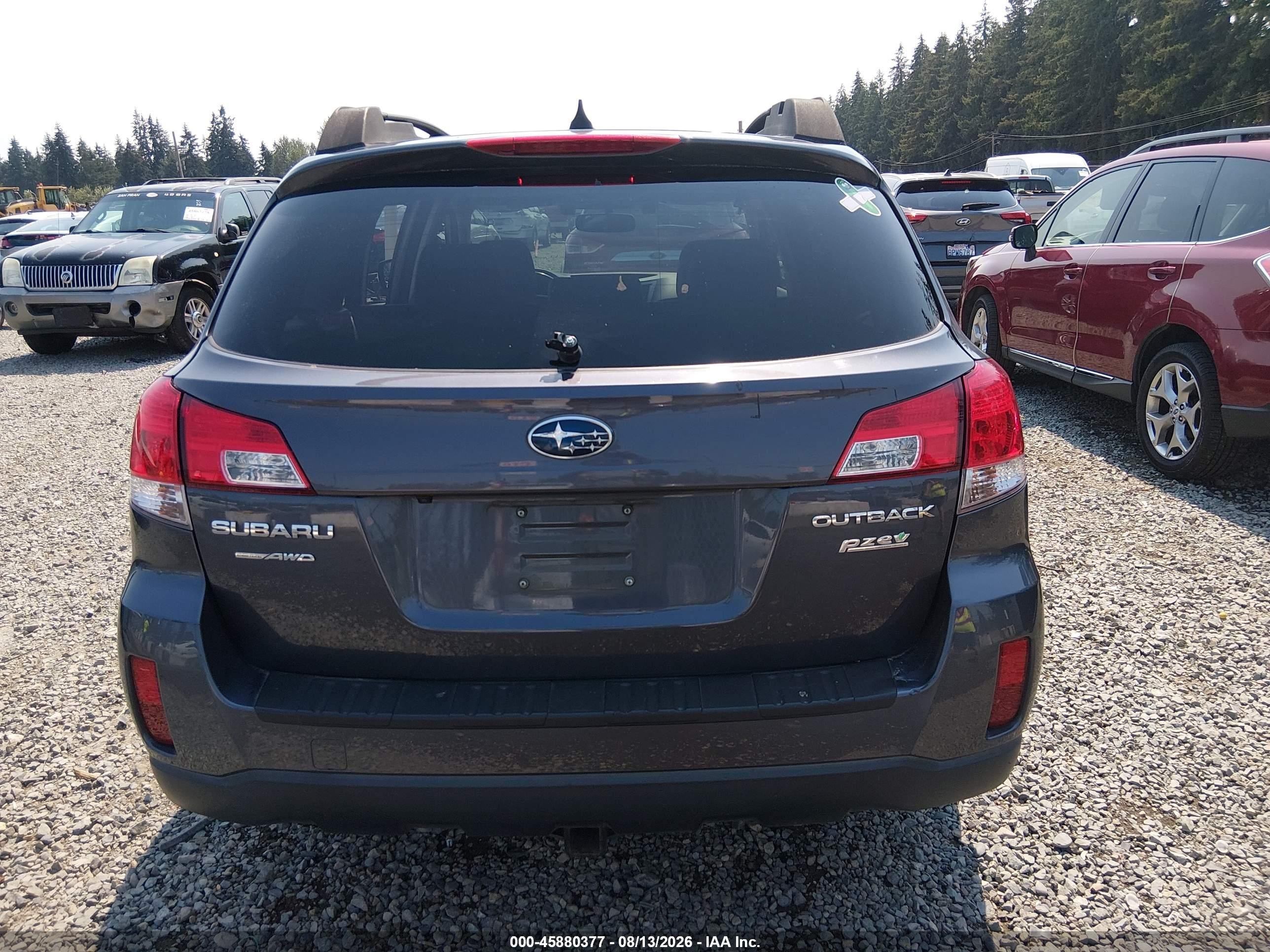 2014 Subaru Outback 2.5i Limited Gray vin: 4S4BRBPC6E3284830