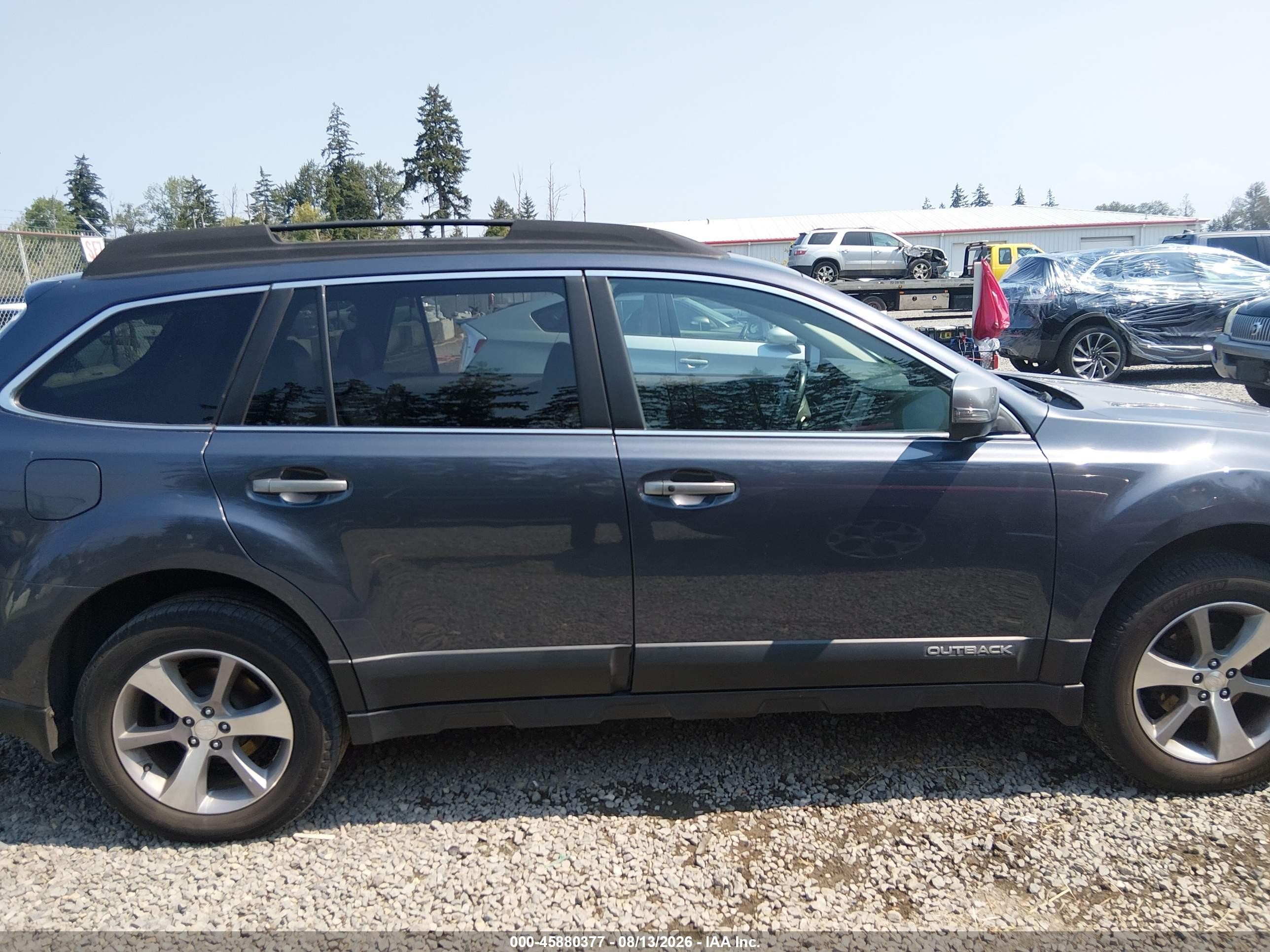 2014 Subaru Outback 2.5i Limited Gray vin: 4S4BRBPC6E3284830
