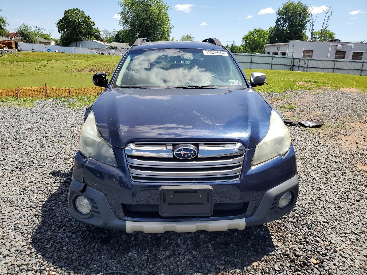 2014 Subaru Outback 2.5i Limited Blue vin: 4S4BRBPC8E3285459