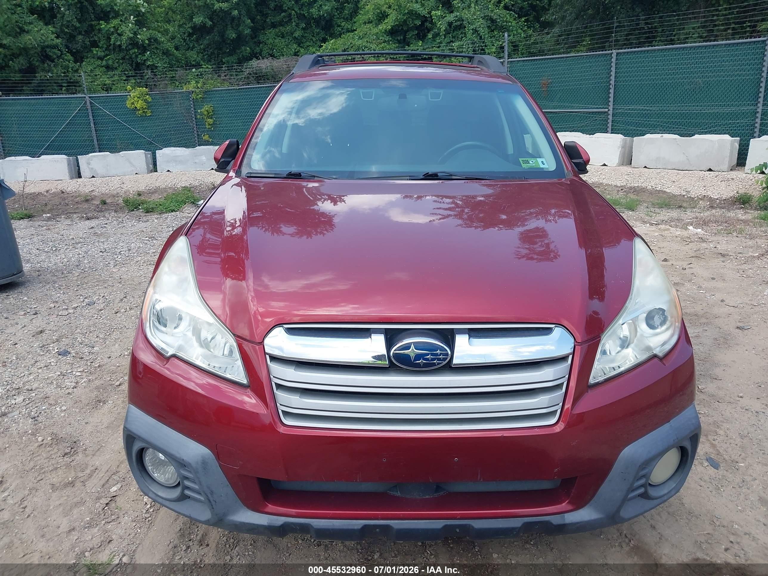2013 Subaru Outback 2.5i Limited Maroon vin: 4S4BRBPCXD3288930