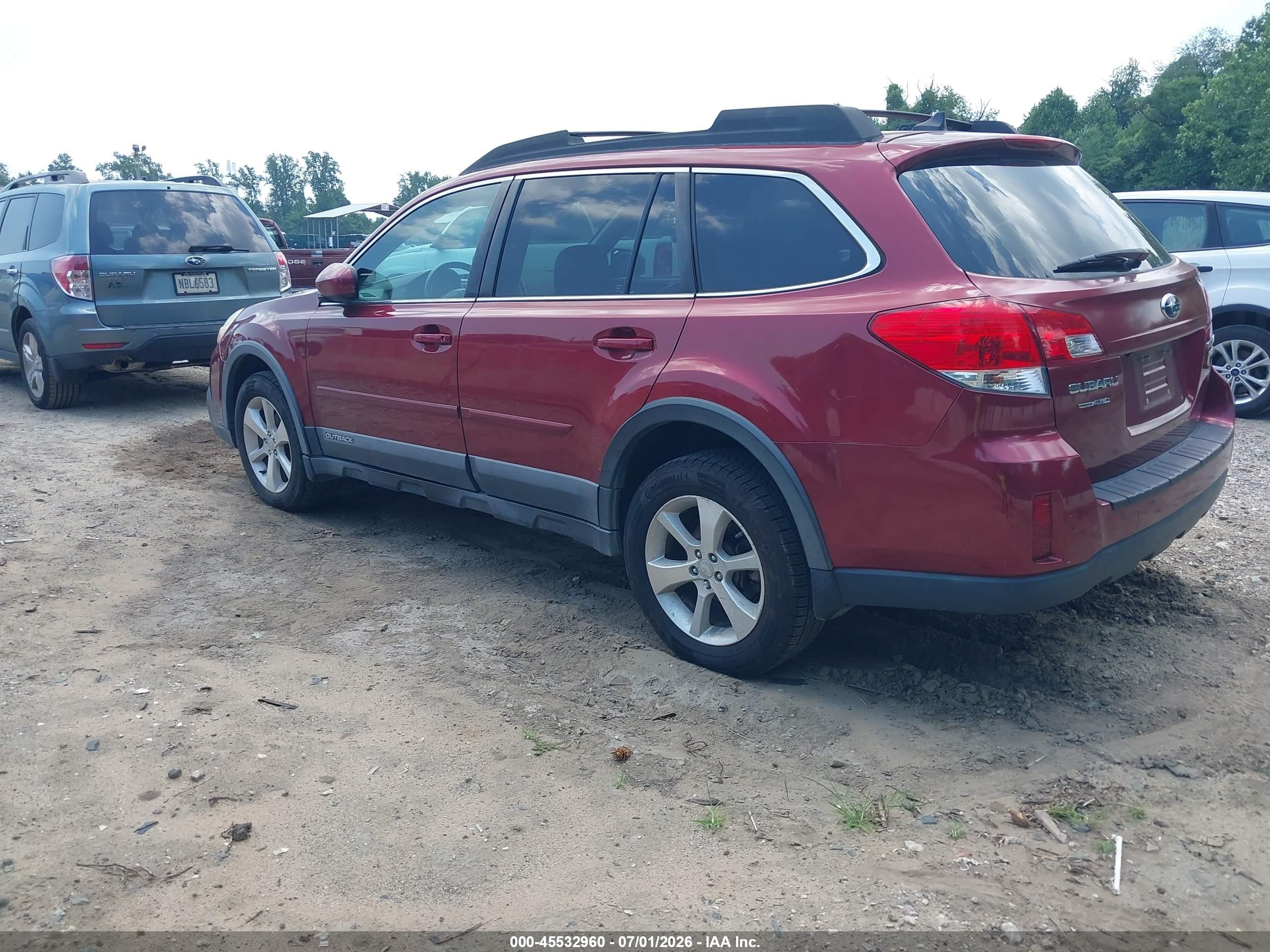 2013 Subaru Outback 2.5i Limited Maroon vin: 4S4BRBPCXD3288930