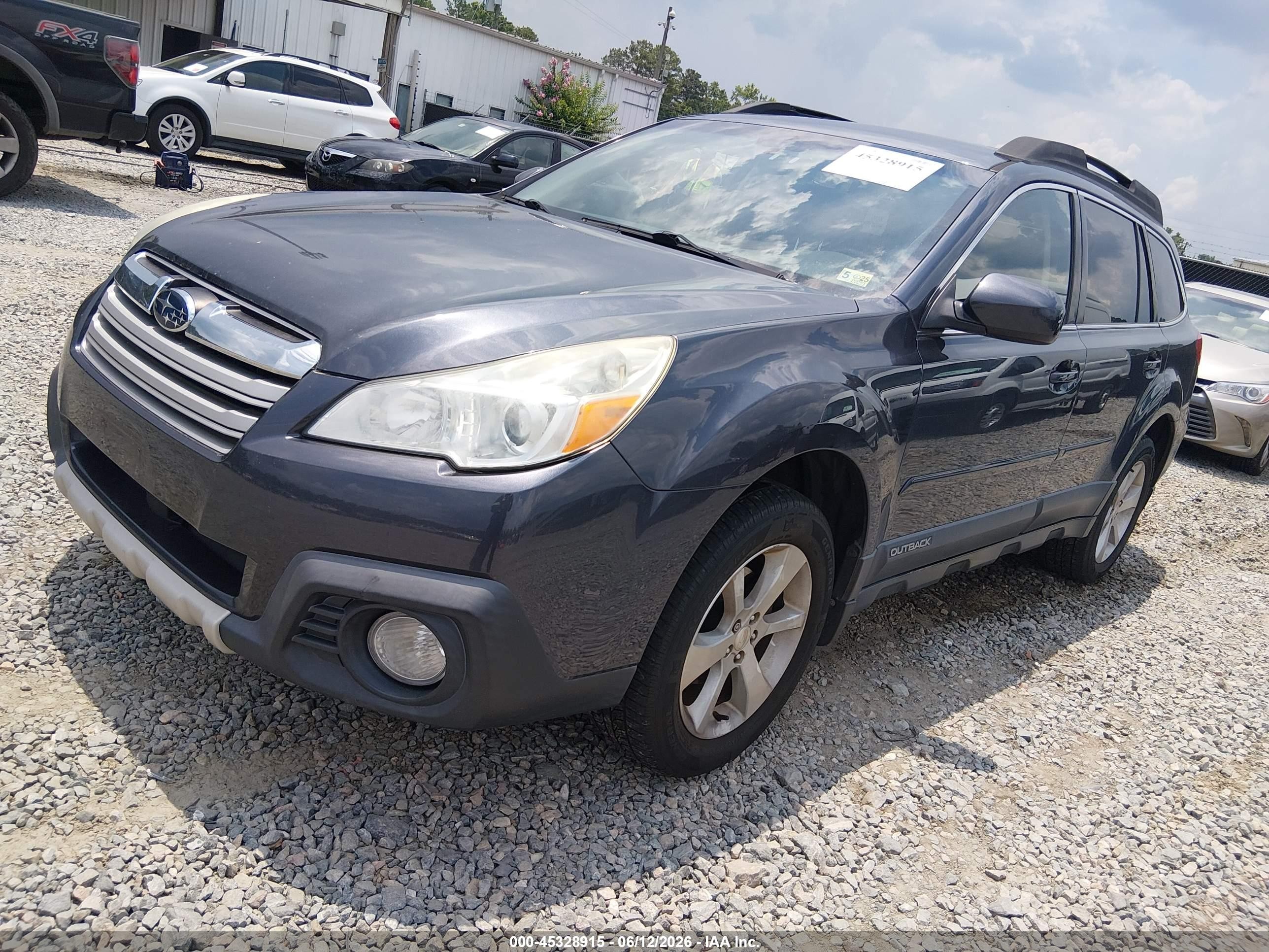 2013 Subaru Outback 2.5i Limited Blue vin: 4S4BRBPCXD3323322