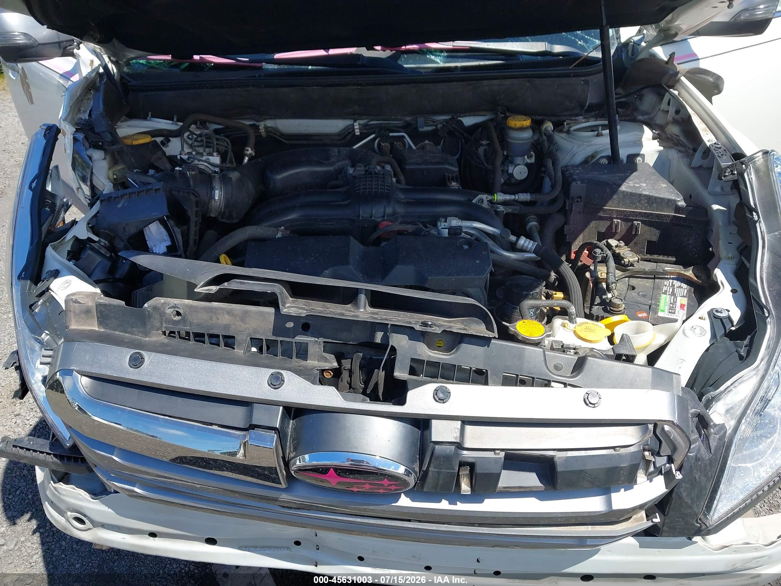 2013 Subaru Outback 2.5i Limited Белый vin: 4S4BRBSC4D3230660