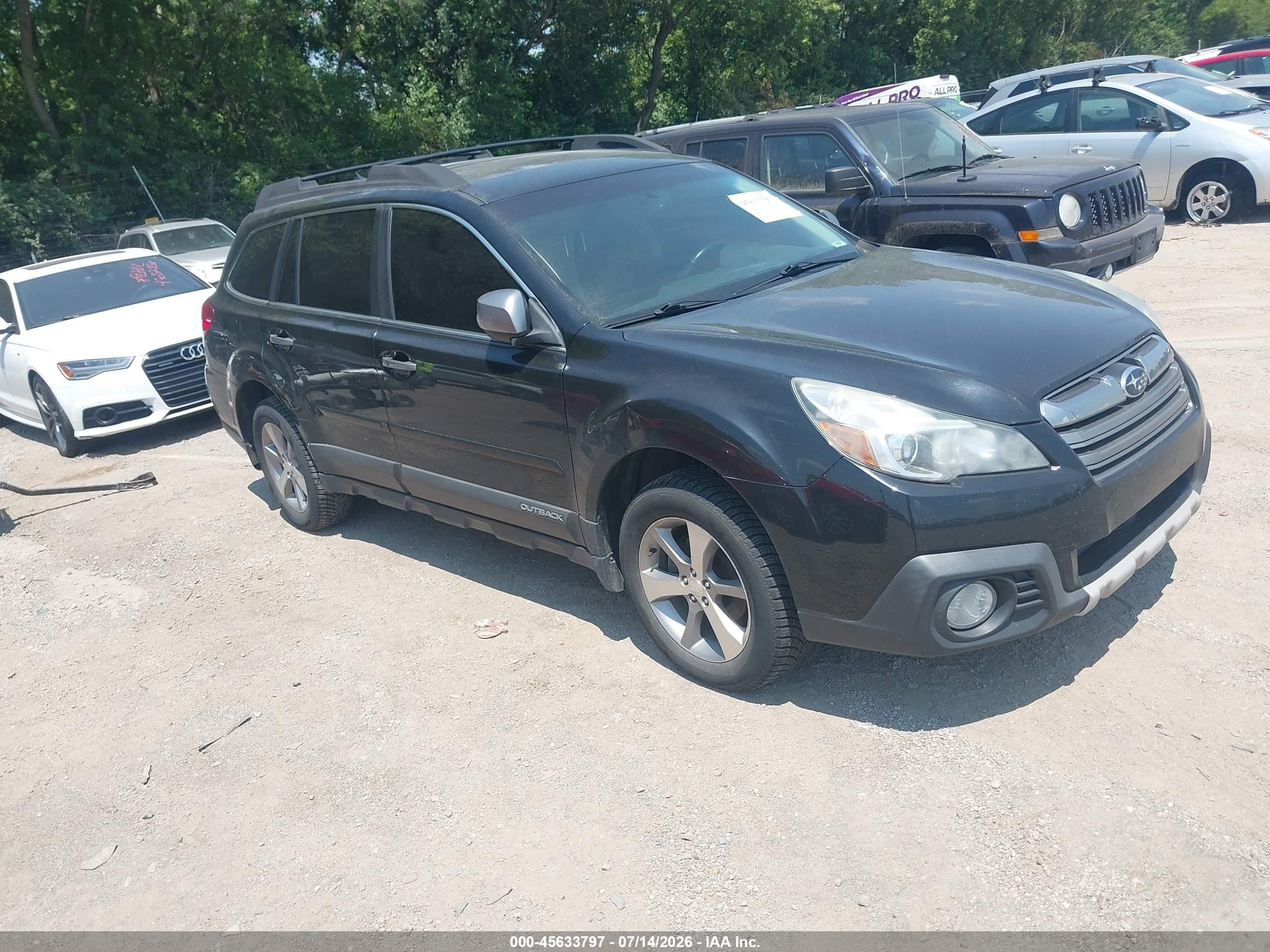 2013 Subaru Outback 2.5i Limited Black vin: 4S4BRBSC6D3255303