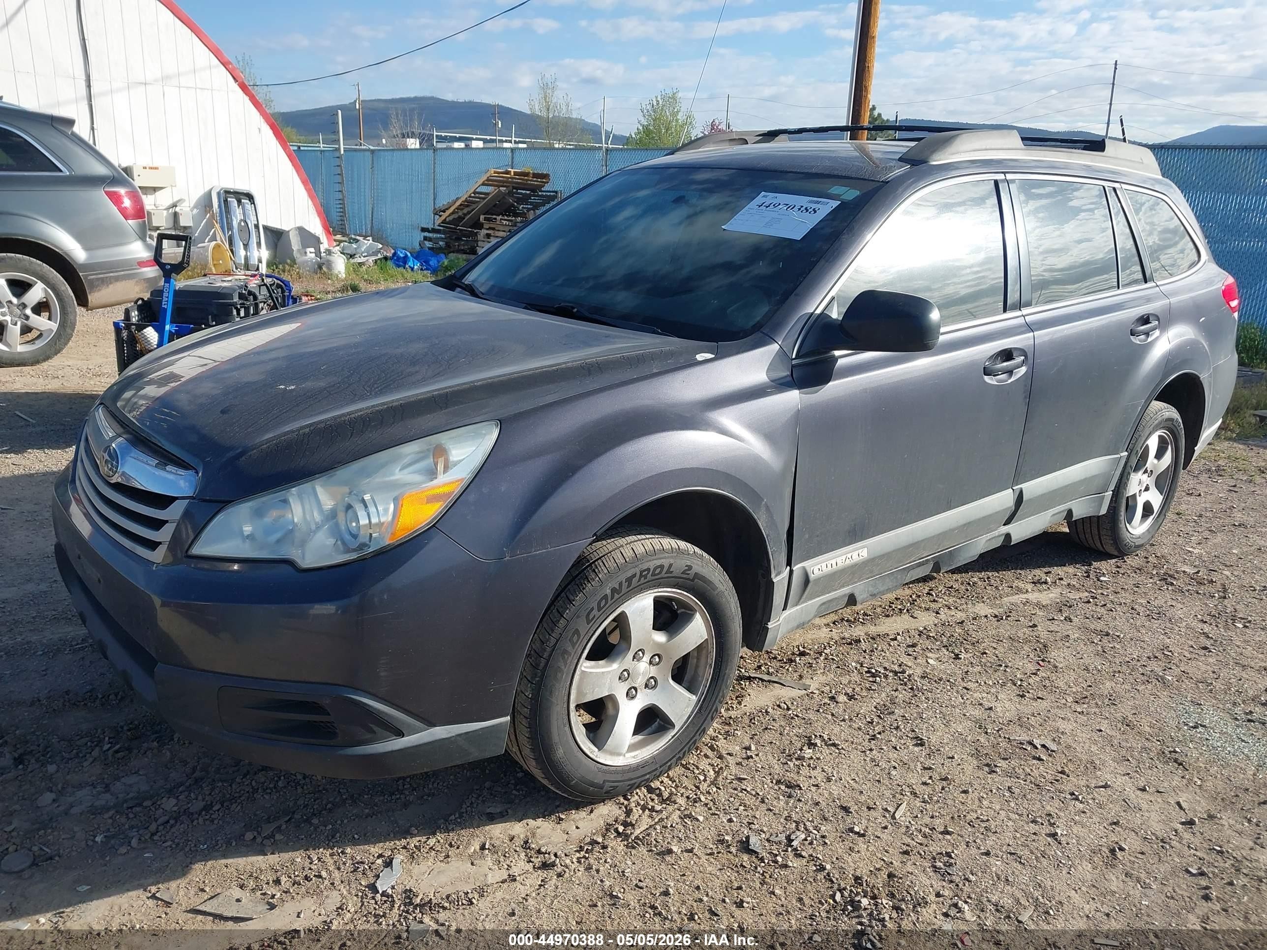2010 Subaru Outback 2.5i Gray vin: 4S4BRCAC0A3366187