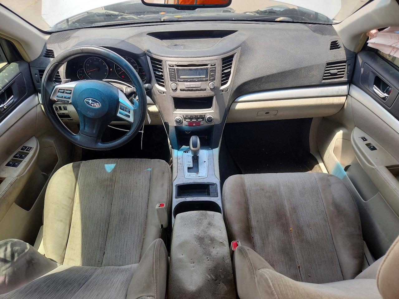2013 Subaru Outback 2.5i White vin: 4S4BRCAC1D3231868