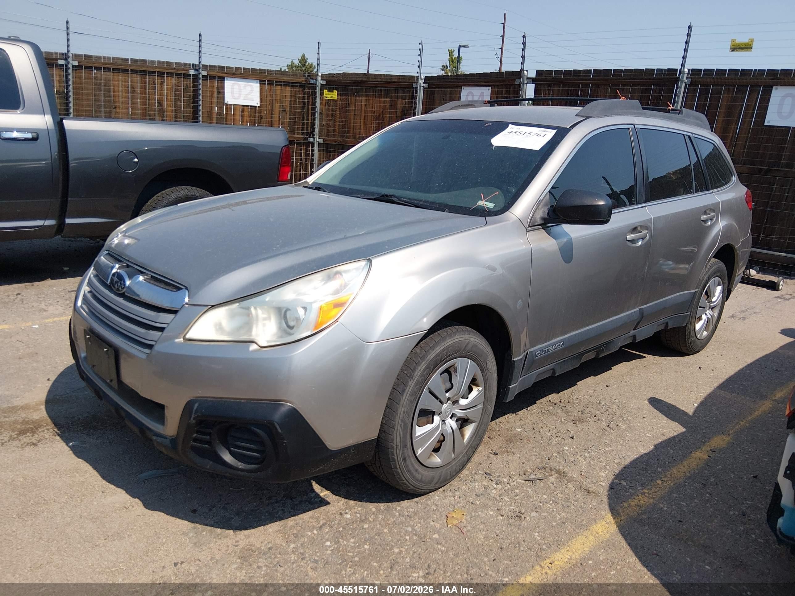 2014 Subaru Outback 2.5i Gray vin: 4S4BRCAC1E1303360