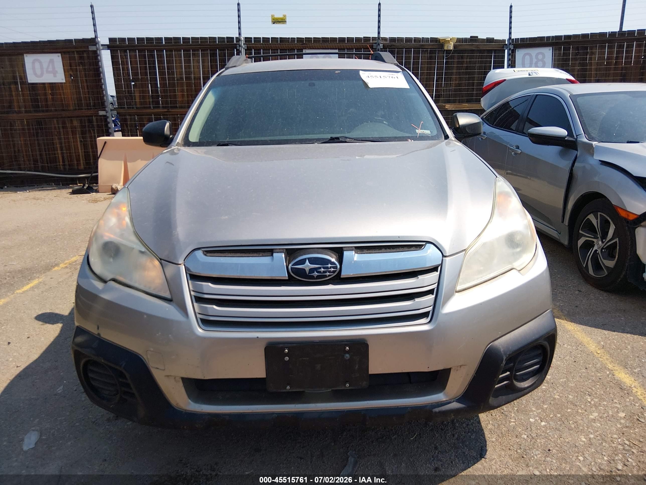 2014 Subaru Outback 2.5i Gray vin: 4S4BRCAC1E1303360