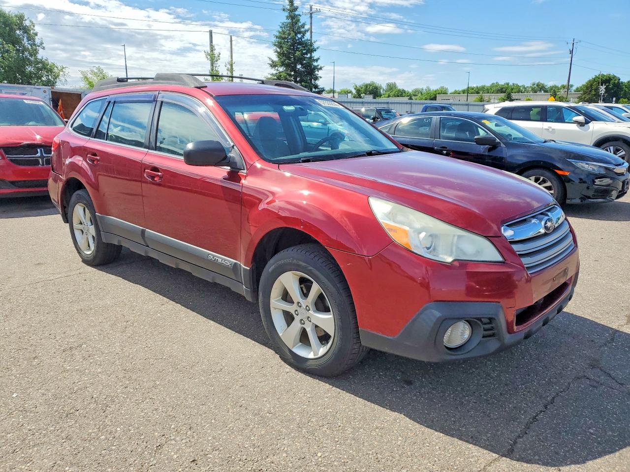 2014 Subaru Outback 2.5i Burgundy vin: 4S4BRCAC1E3310653