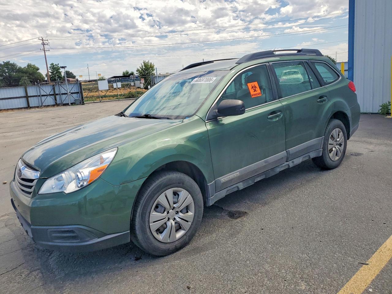 2012 Subaru Outback 2.5i Green vin: 4S4BRCAC2C3215631