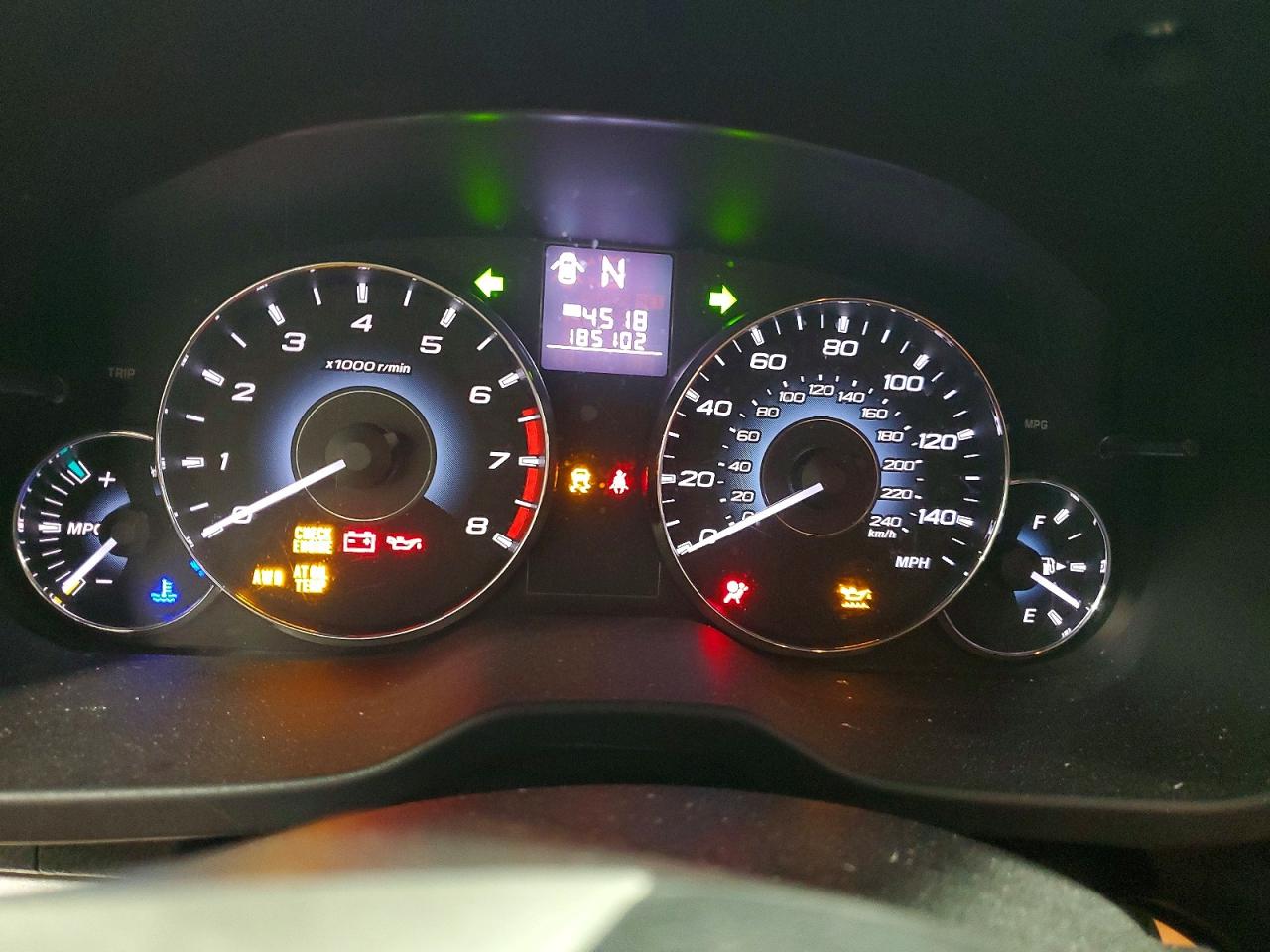 2012 Subaru Outback 2.5i Red vin: 4S4BRCAC3C3278513