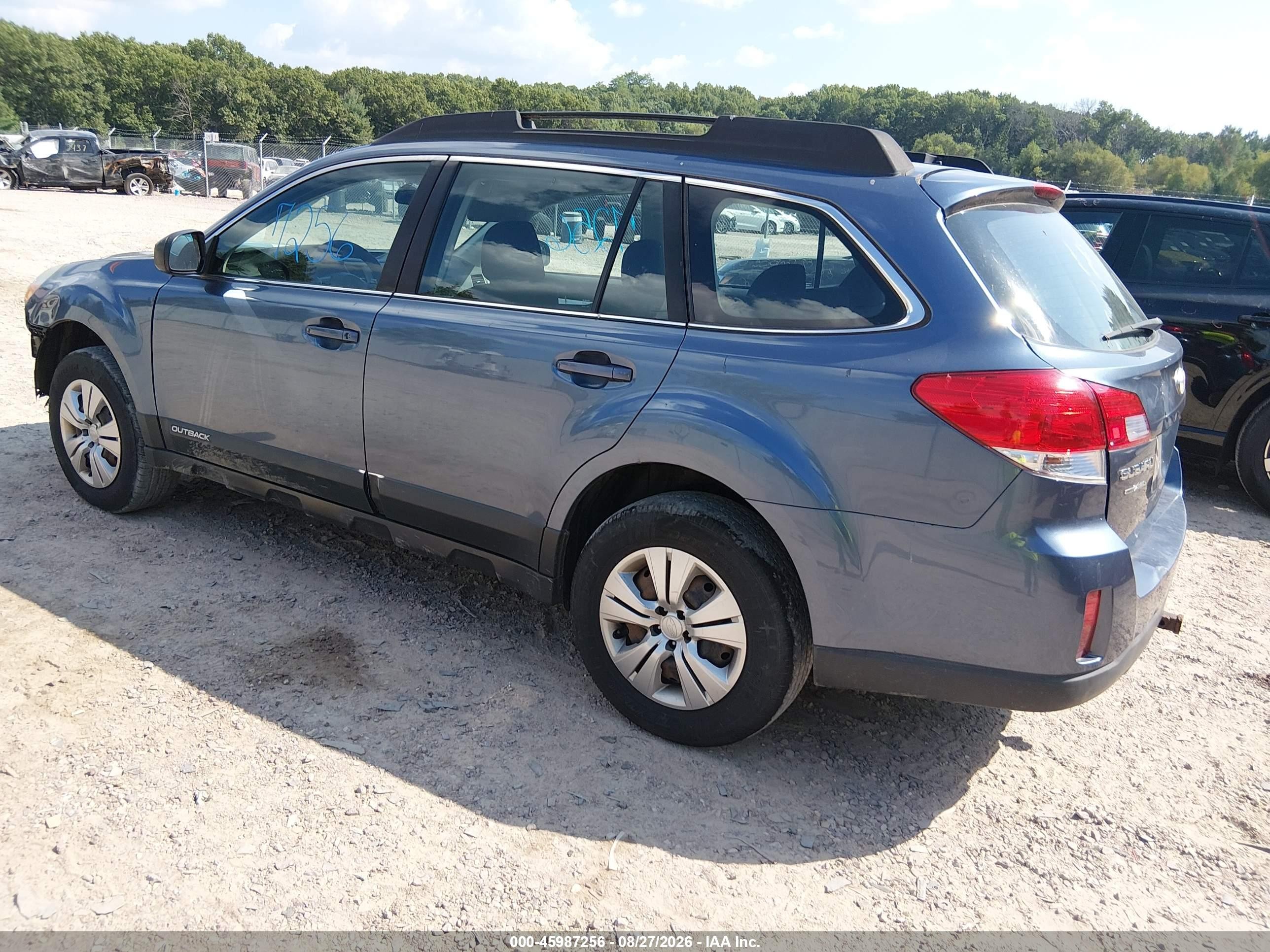 2013 Subaru Outback 2.5i Light Blue vin: 4S4BRCAC3D3320230