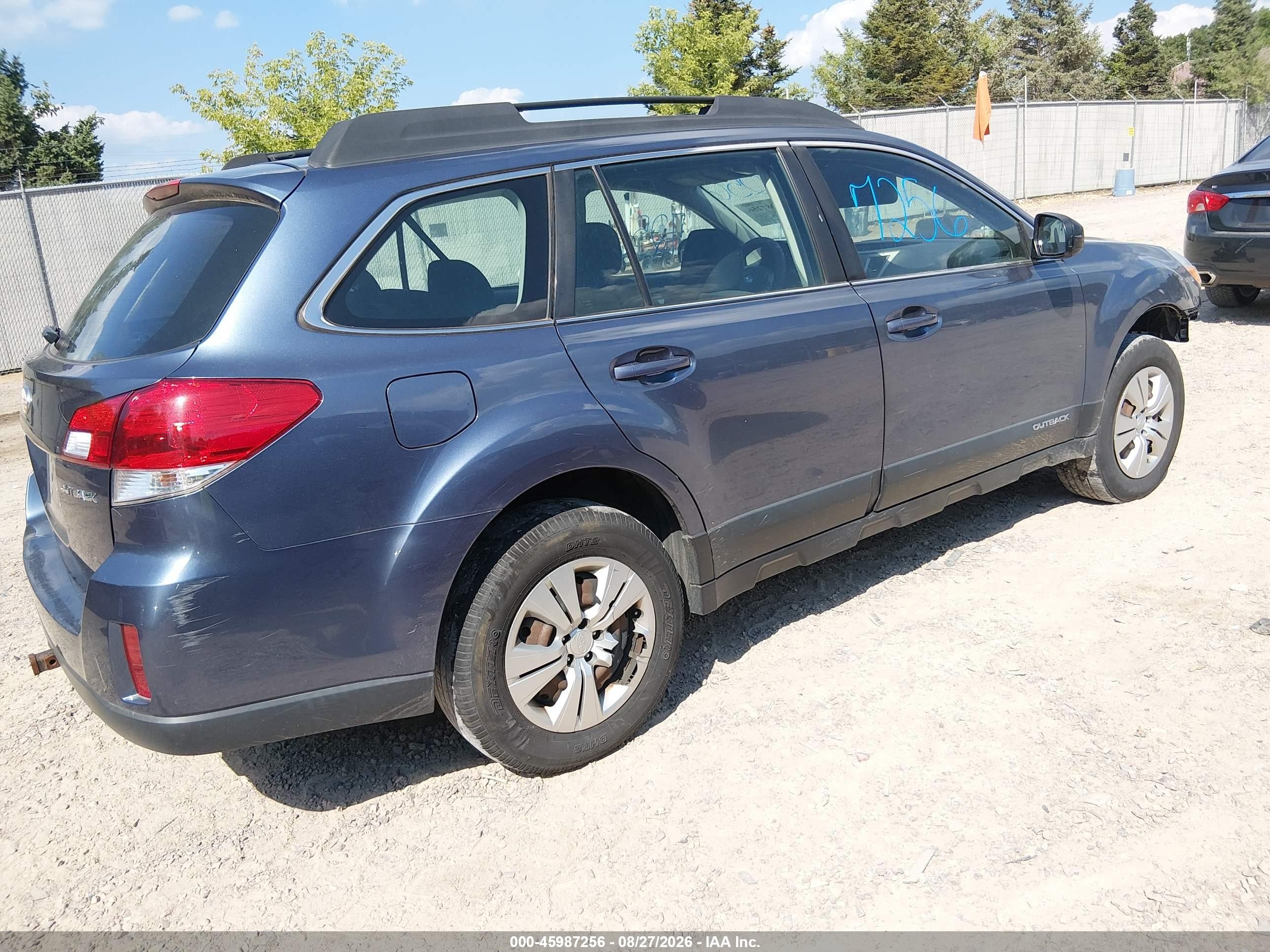 2013 Subaru Outback 2.5i Light Blue vin: 4S4BRCAC3D3320230