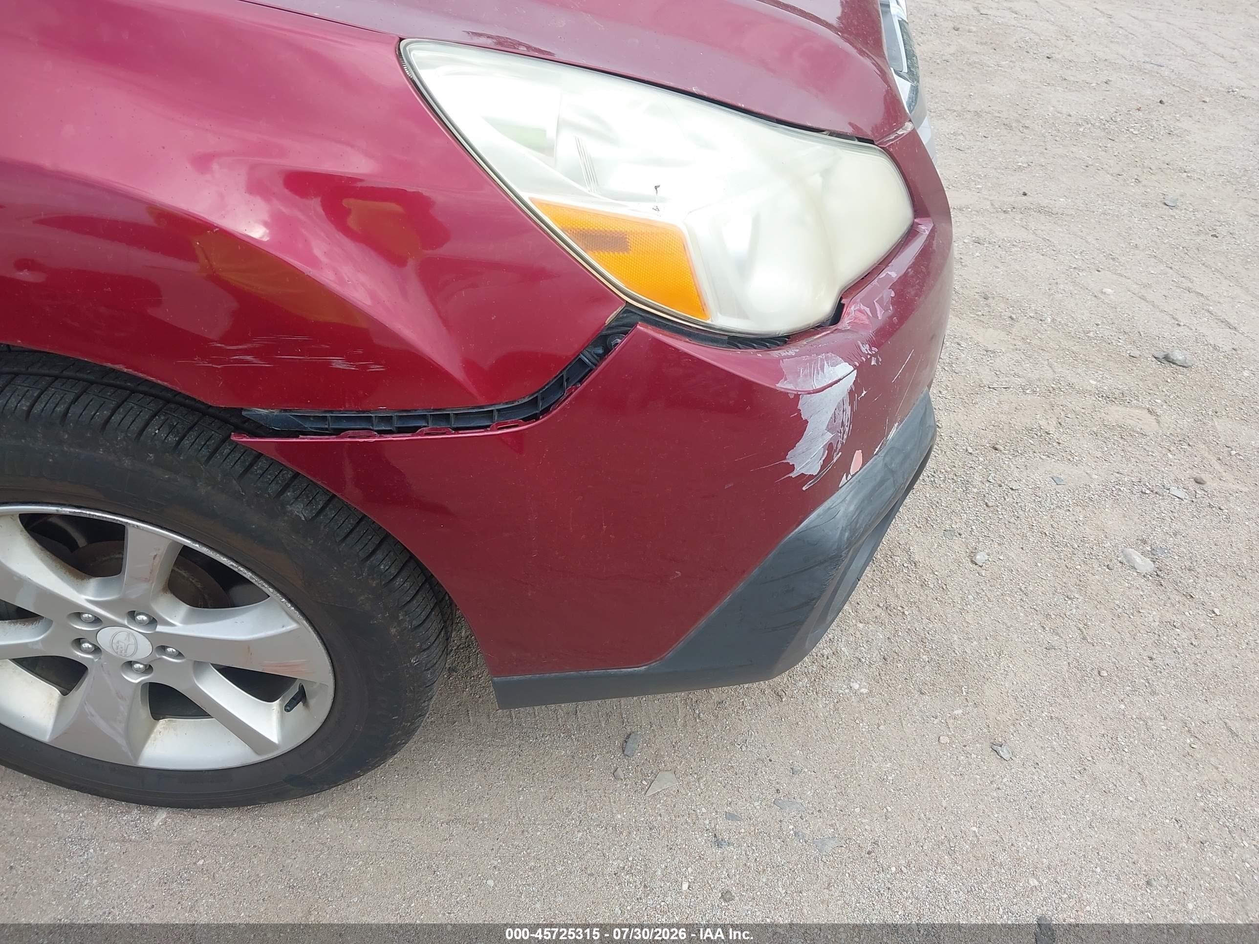 2014 Subaru Outback 2.5i Red vin: 4S4BRCAC3E3298165
