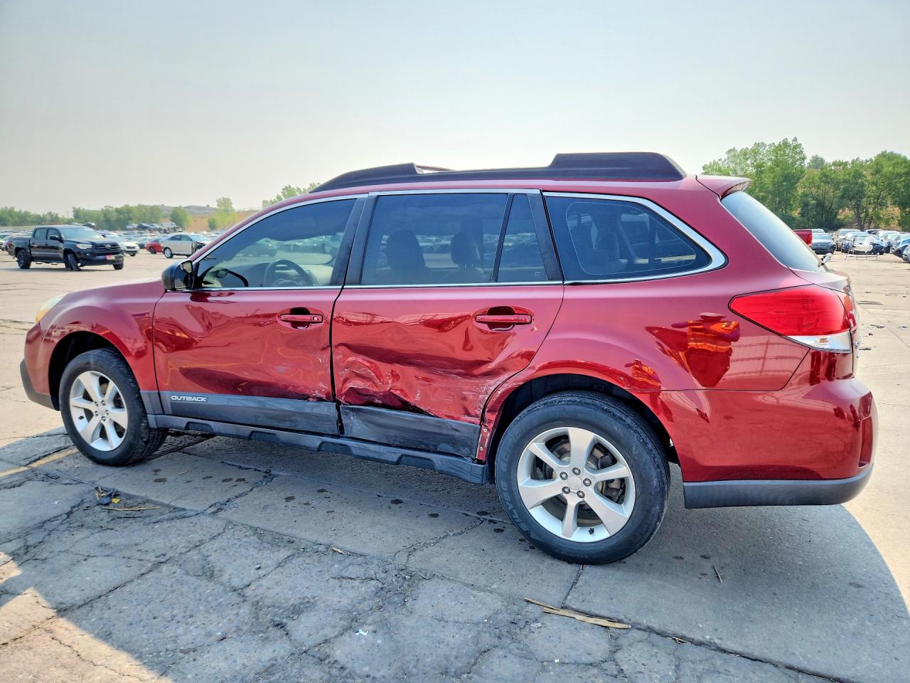 2014 Subaru Outback 2.5i Темно-бордовый vin: 4S4BRCAC4E3313353