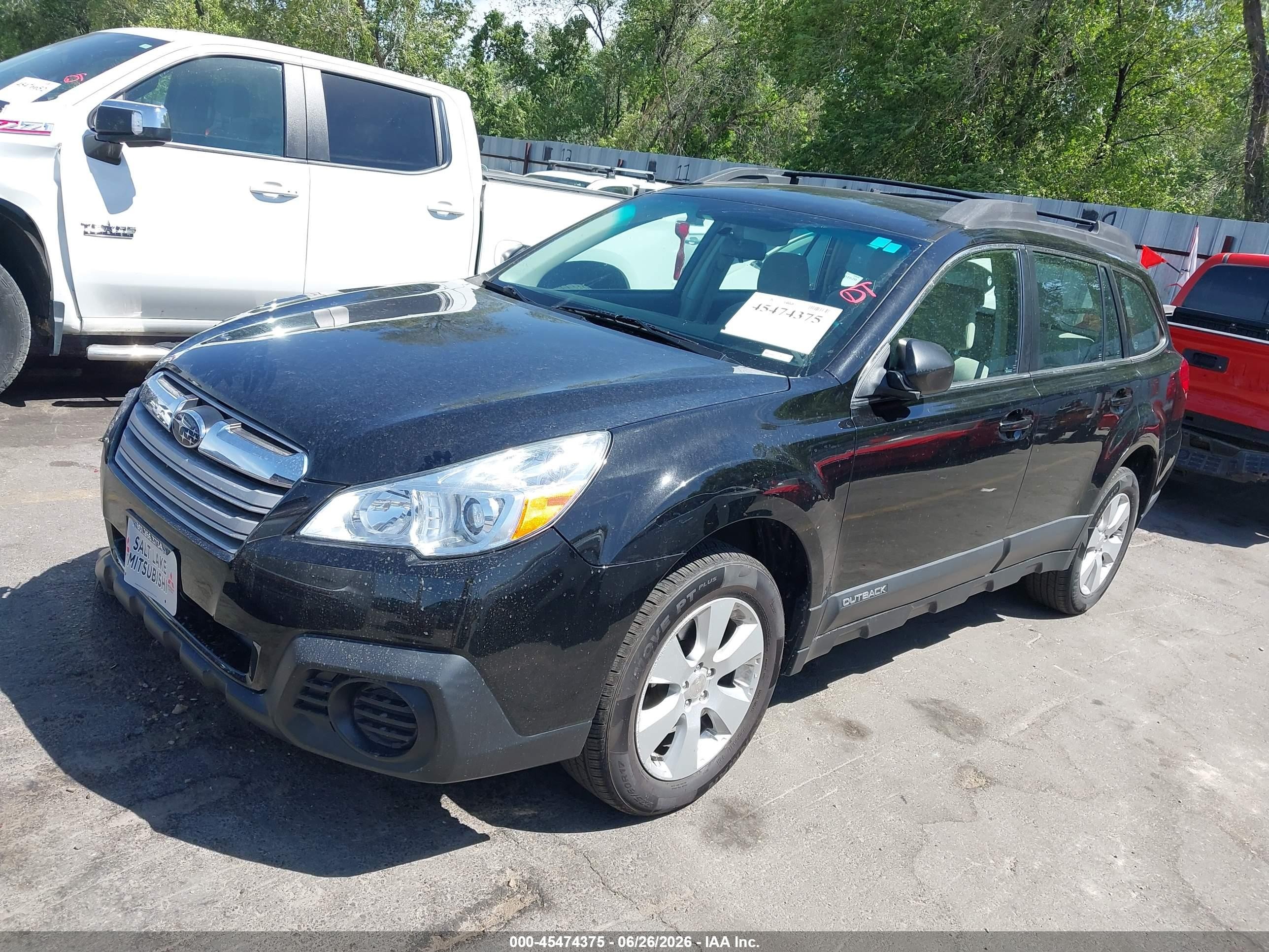 2013 Subaru Outback 2.5i Black vin: 4S4BRCAC5D1236308