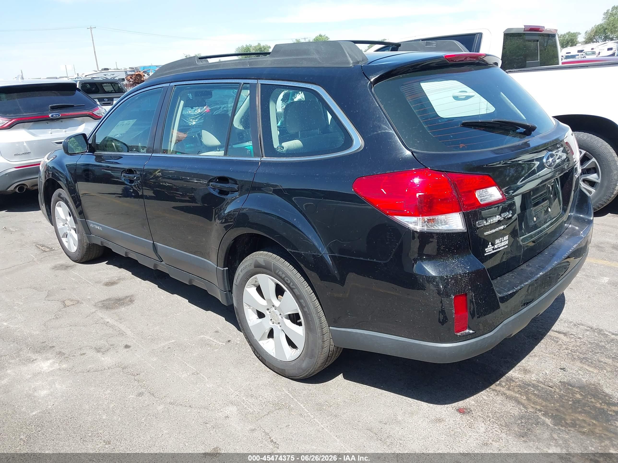 2013 Subaru Outback 2.5i Black vin: 4S4BRCAC5D1236308
