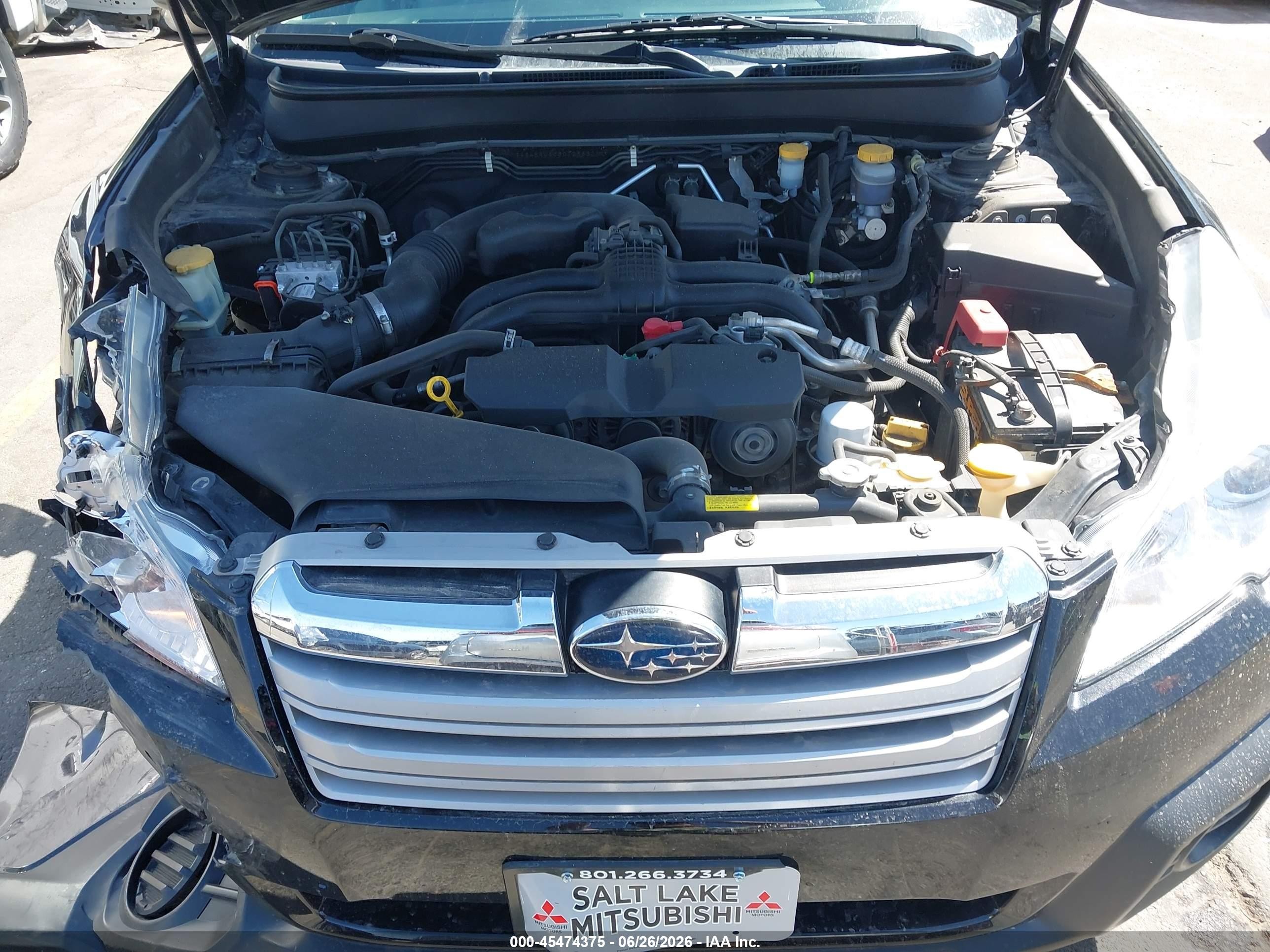 2013 Subaru Outback 2.5i Black vin: 4S4BRCAC5D1236308