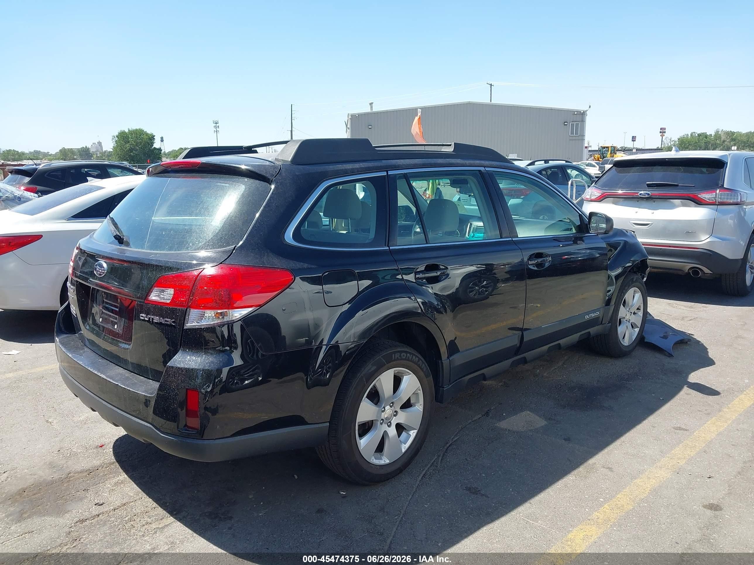 2013 Subaru Outback 2.5i Black vin: 4S4BRCAC5D1236308