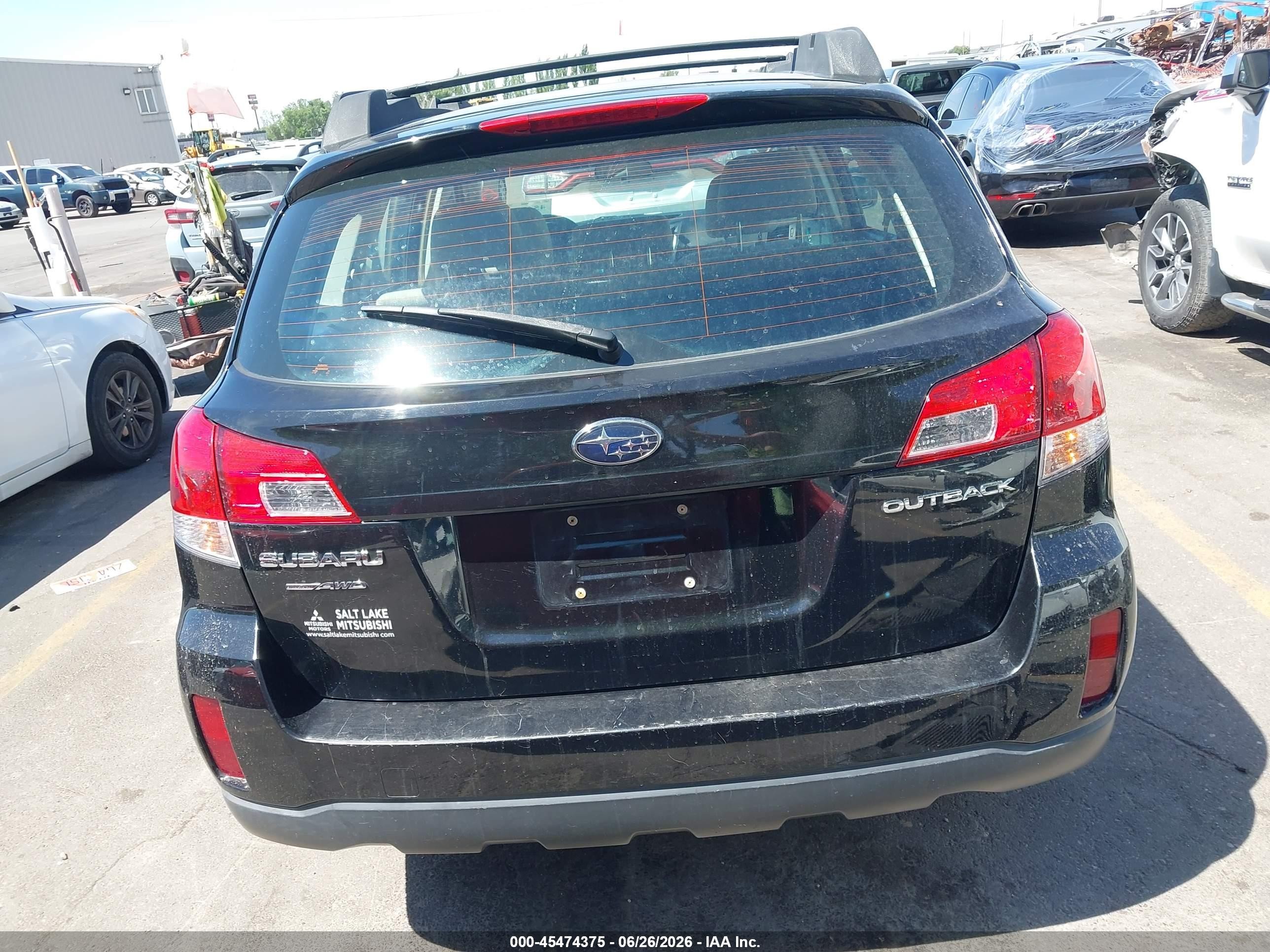 2013 Subaru Outback 2.5i Black vin: 4S4BRCAC5D1236308