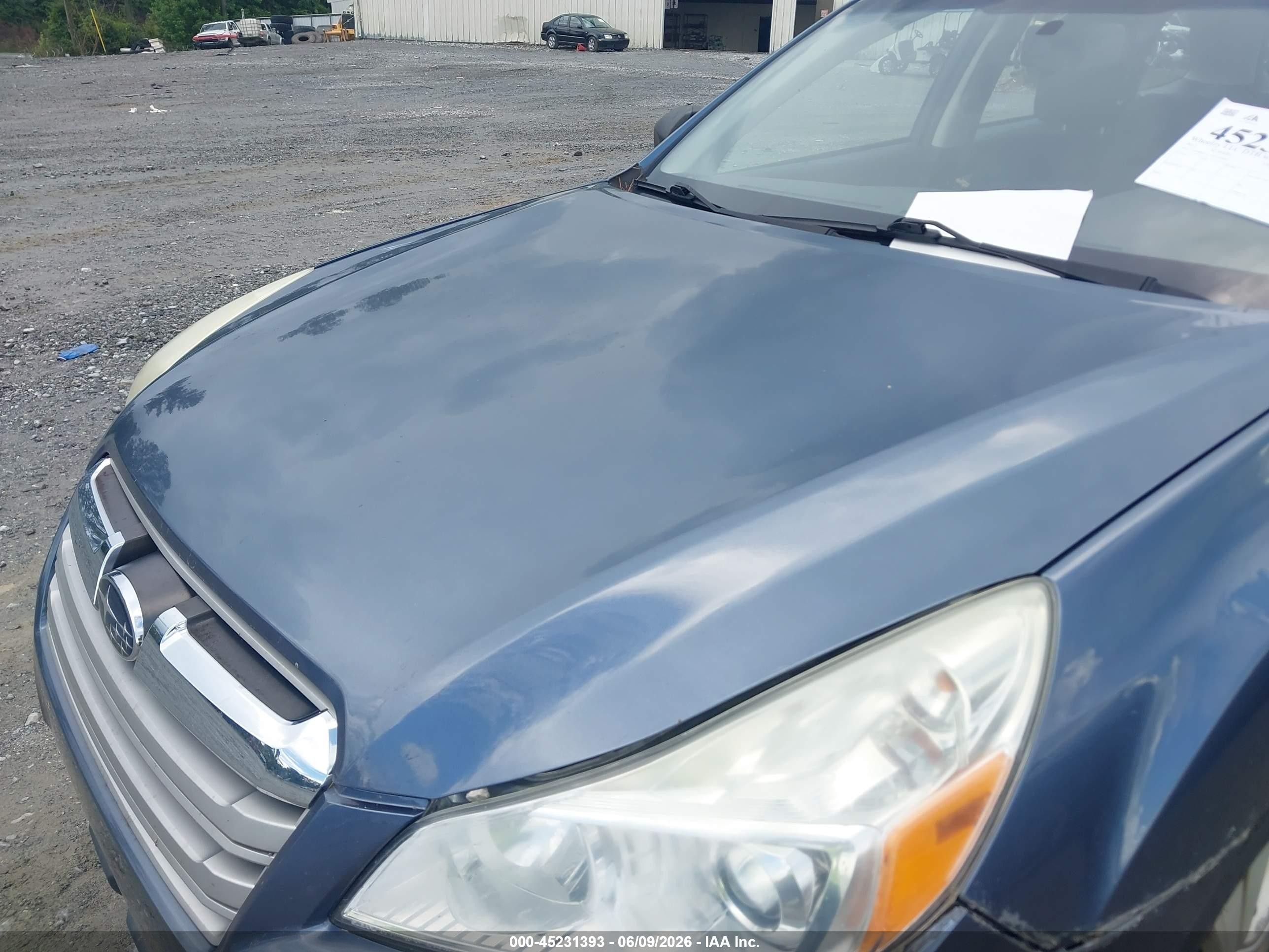 2013 Subaru Outback 2.5i Blue vin: 4S4BRCAC5D3278837