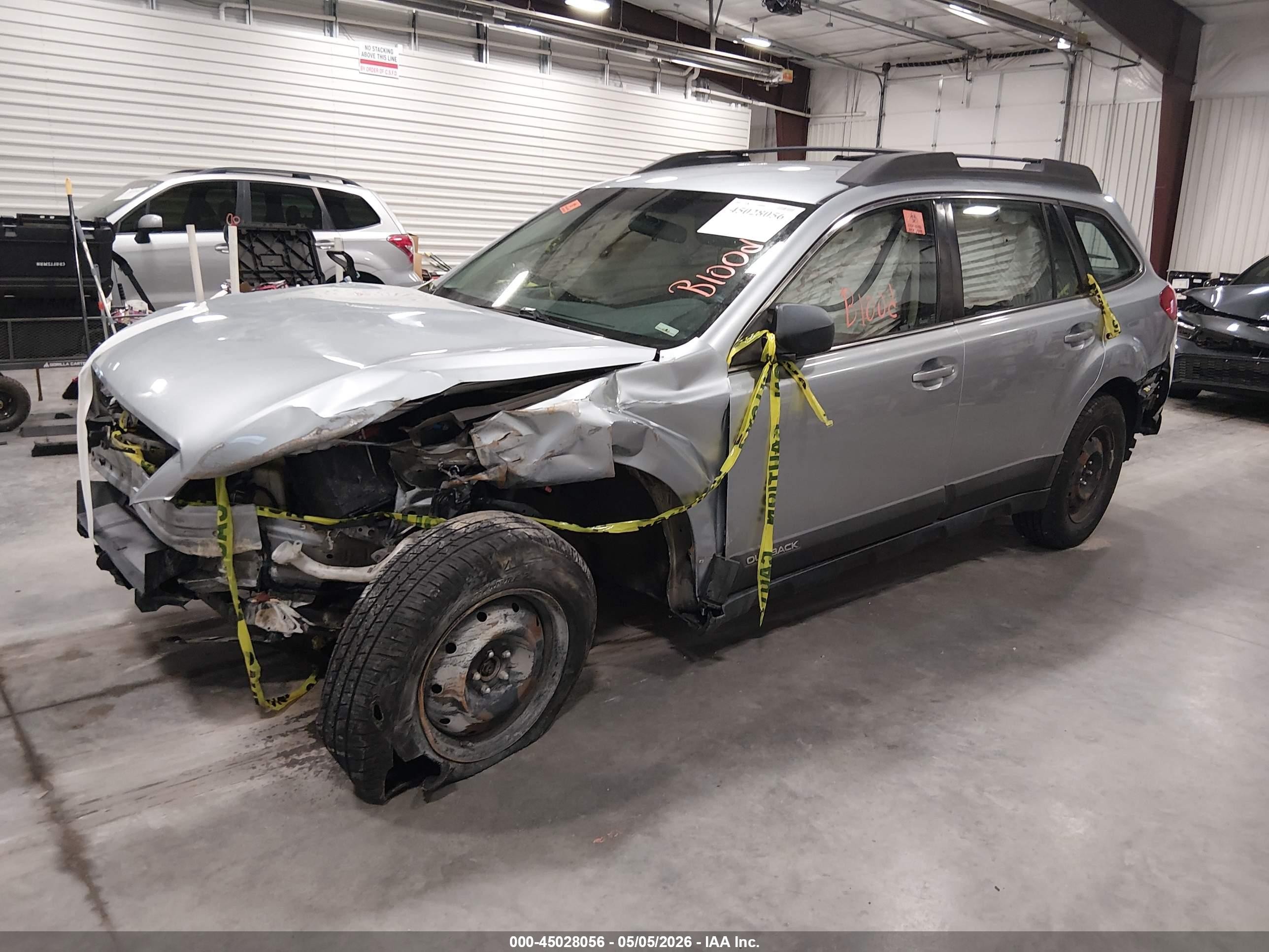 2013 Subaru Outback 2.5i Silver vin: 4S4BRCAC5D3293824