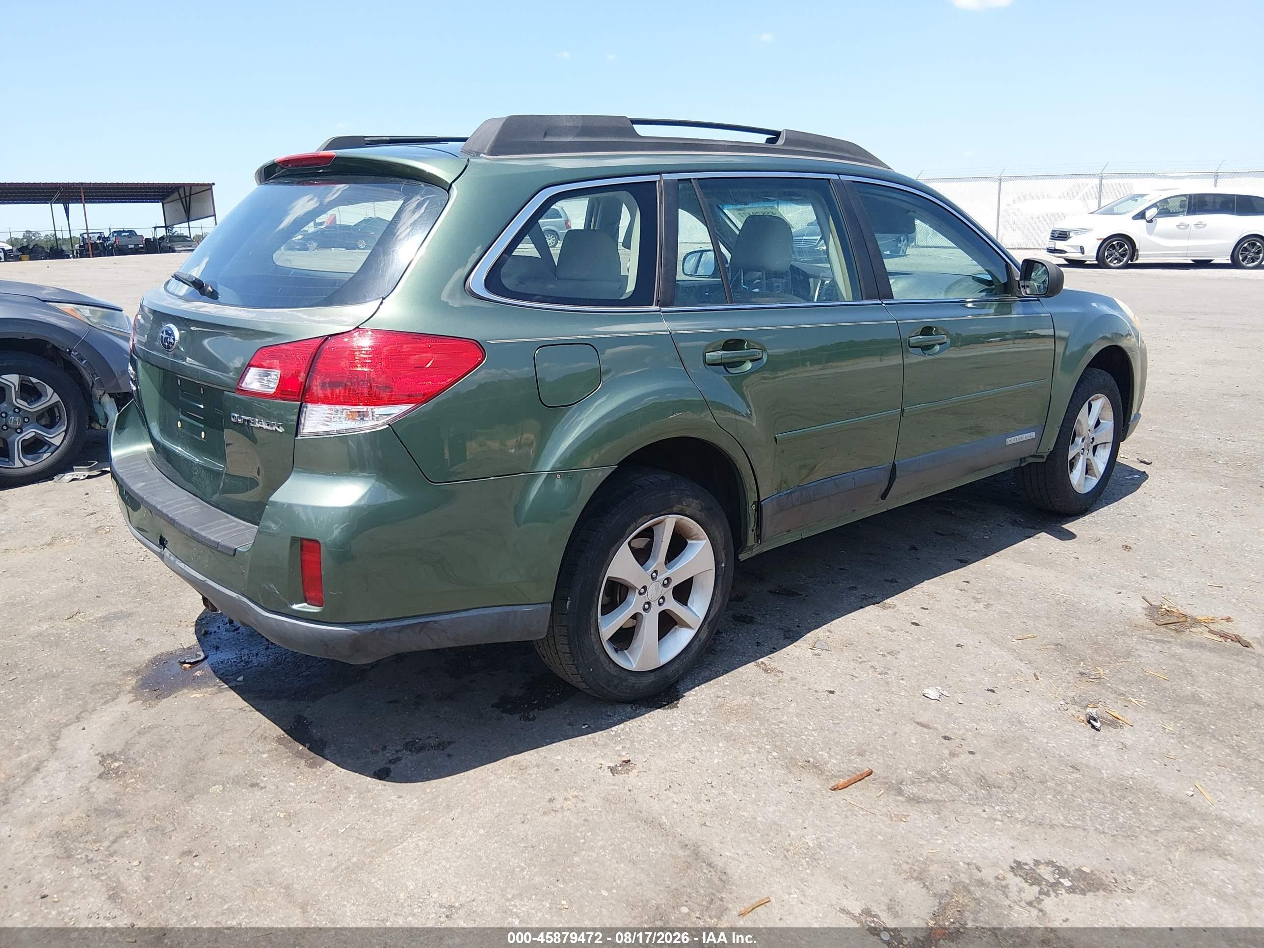 2012 Subaru Outback 2.5i Green vin: 4S4BRCAC6C3225062