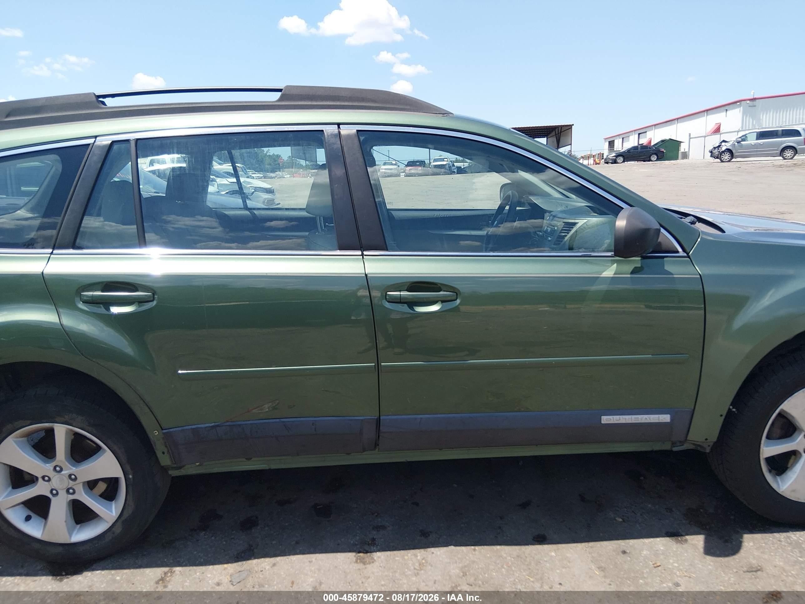 2012 Subaru Outback 2.5i Green vin: 4S4BRCAC6C3225062