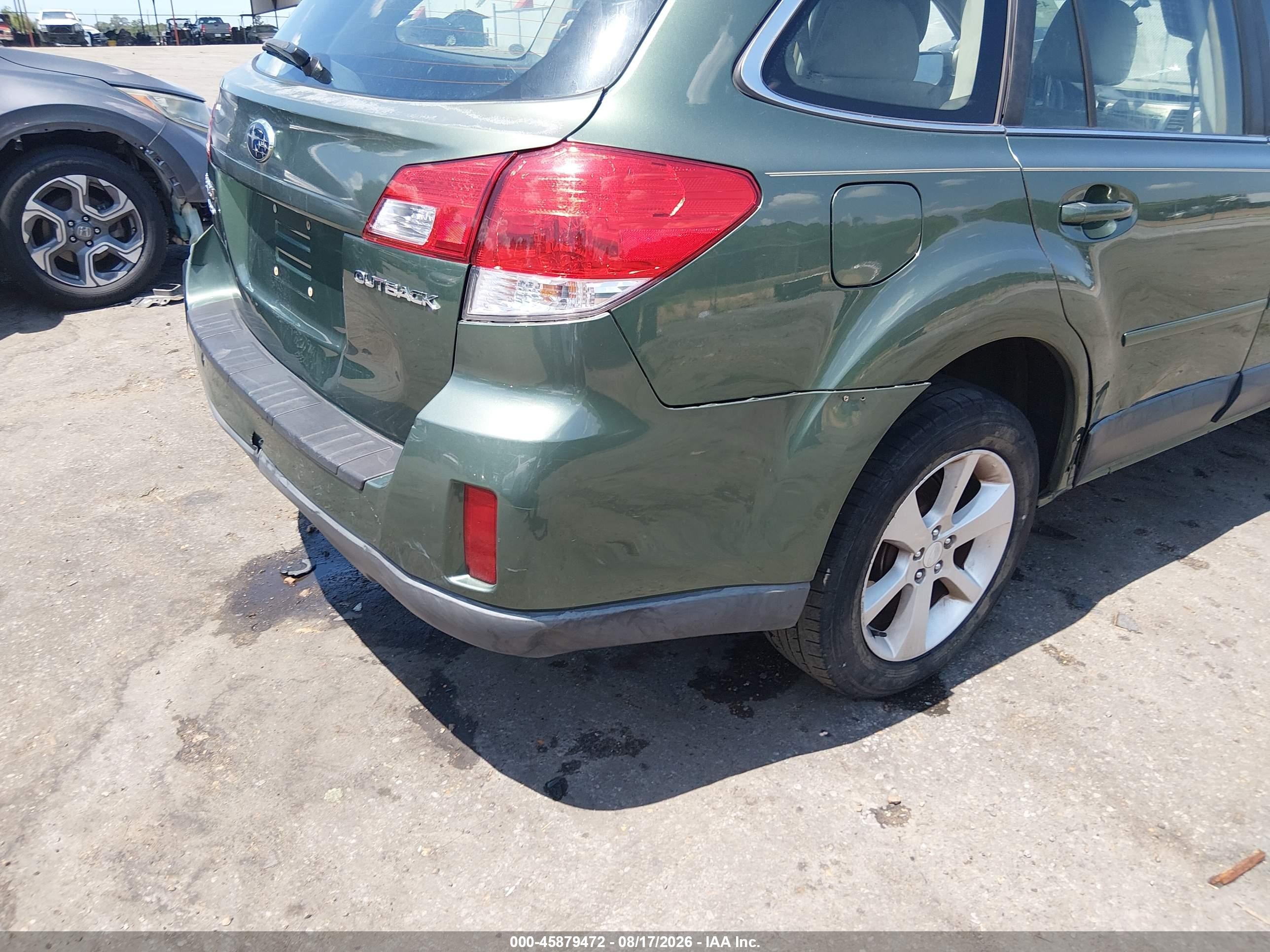 2012 Subaru Outback 2.5i Green vin: 4S4BRCAC6C3225062