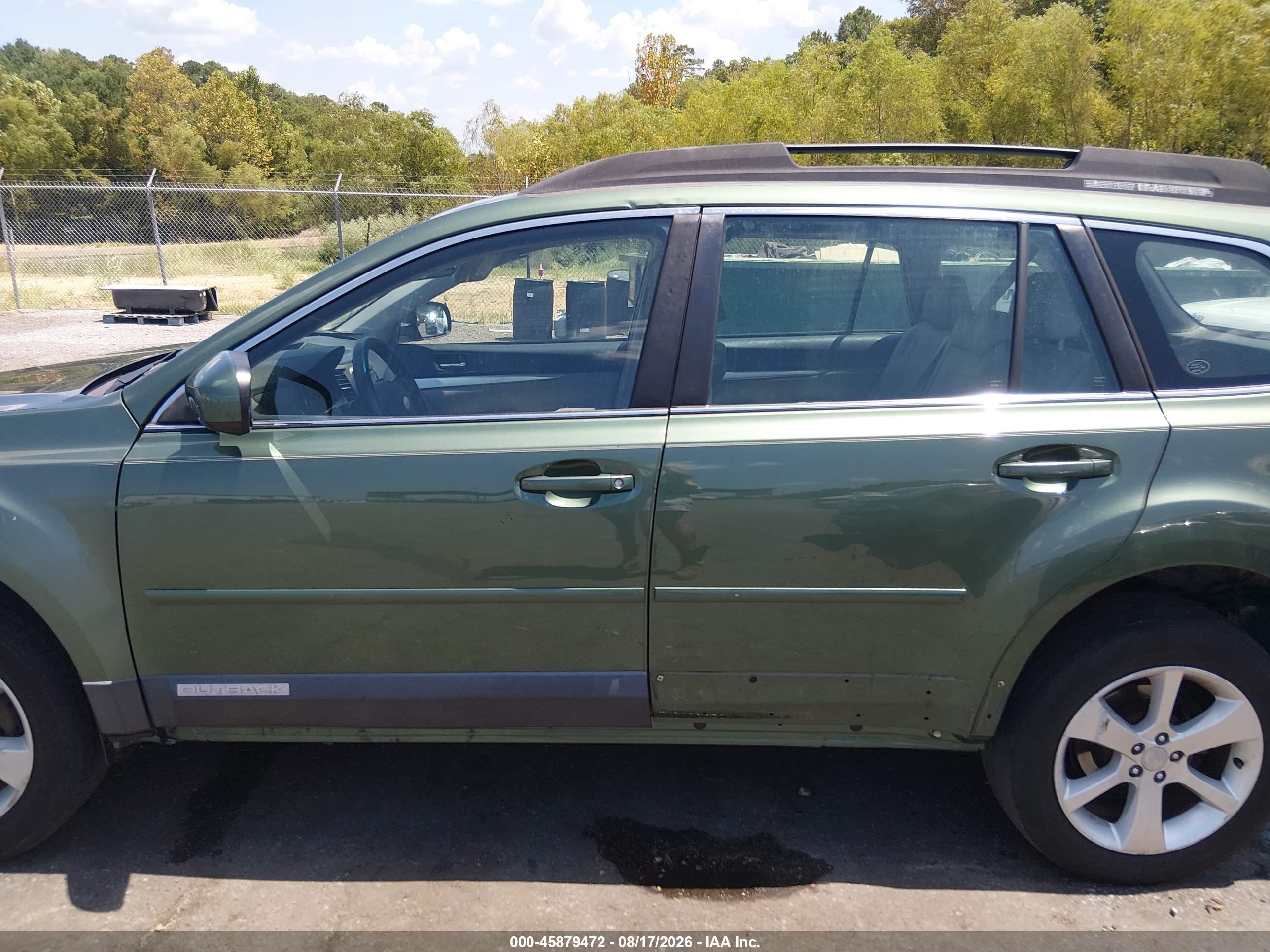 2012 Subaru Outback 2.5i Green vin: 4S4BRCAC6C3225062
