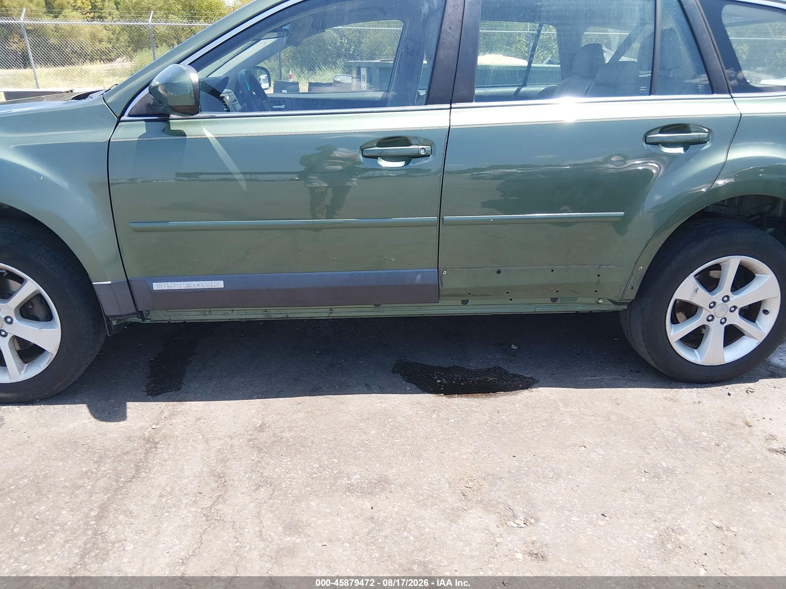 2012 Subaru Outback 2.5i Green vin: 4S4BRCAC6C3225062