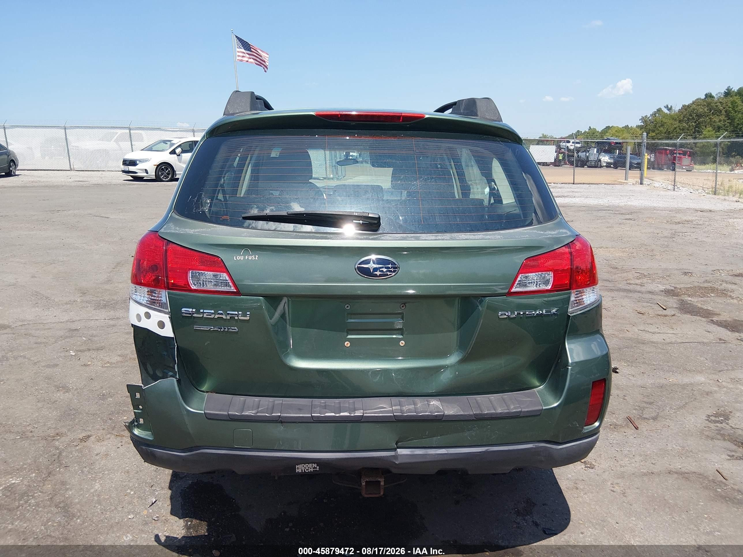 2012 Subaru Outback 2.5i Green vin: 4S4BRCAC6C3225062
