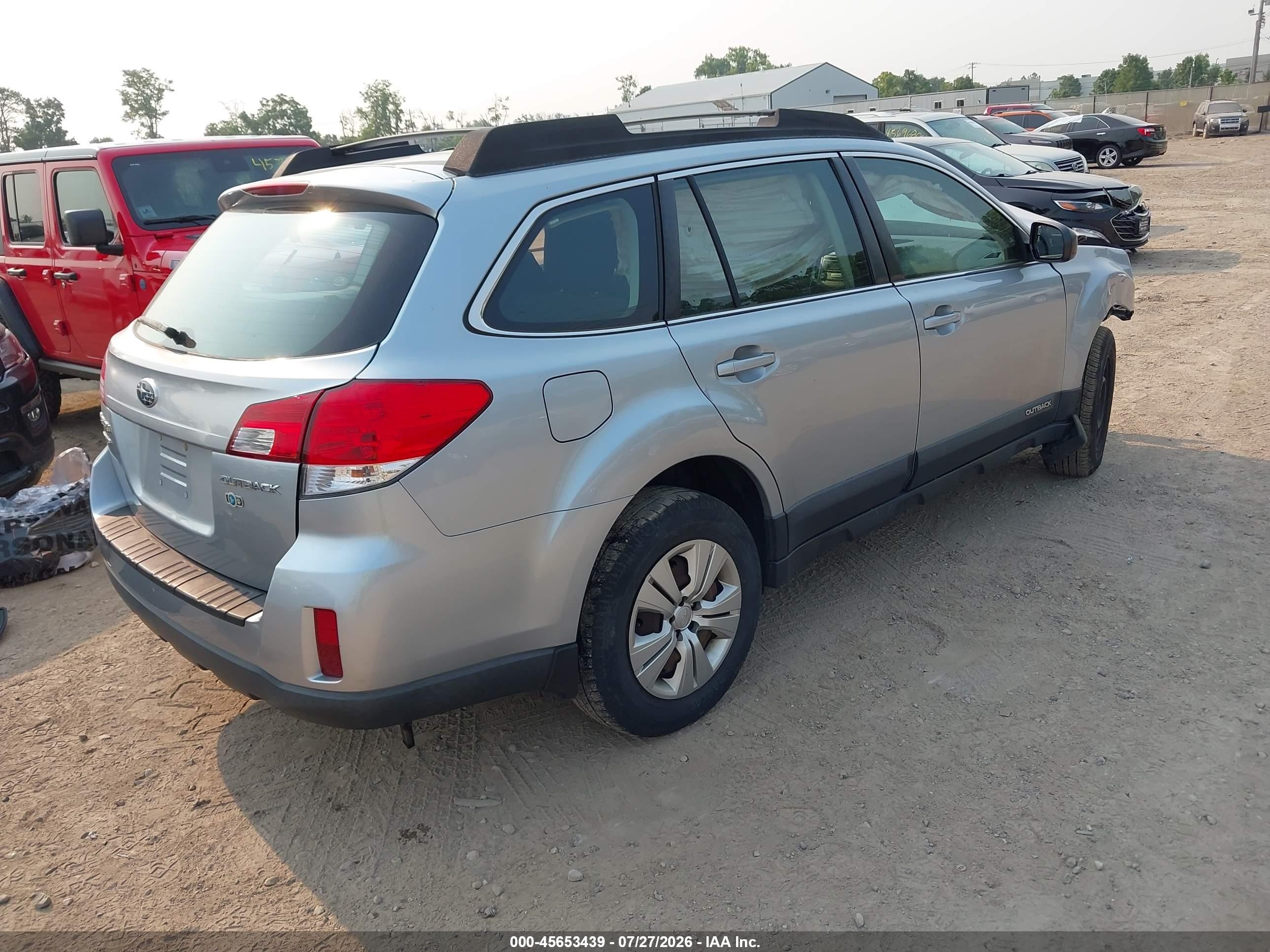 2013 Subaru Outback 2.5i Gray vin: 4S4BRCAC6D3265241