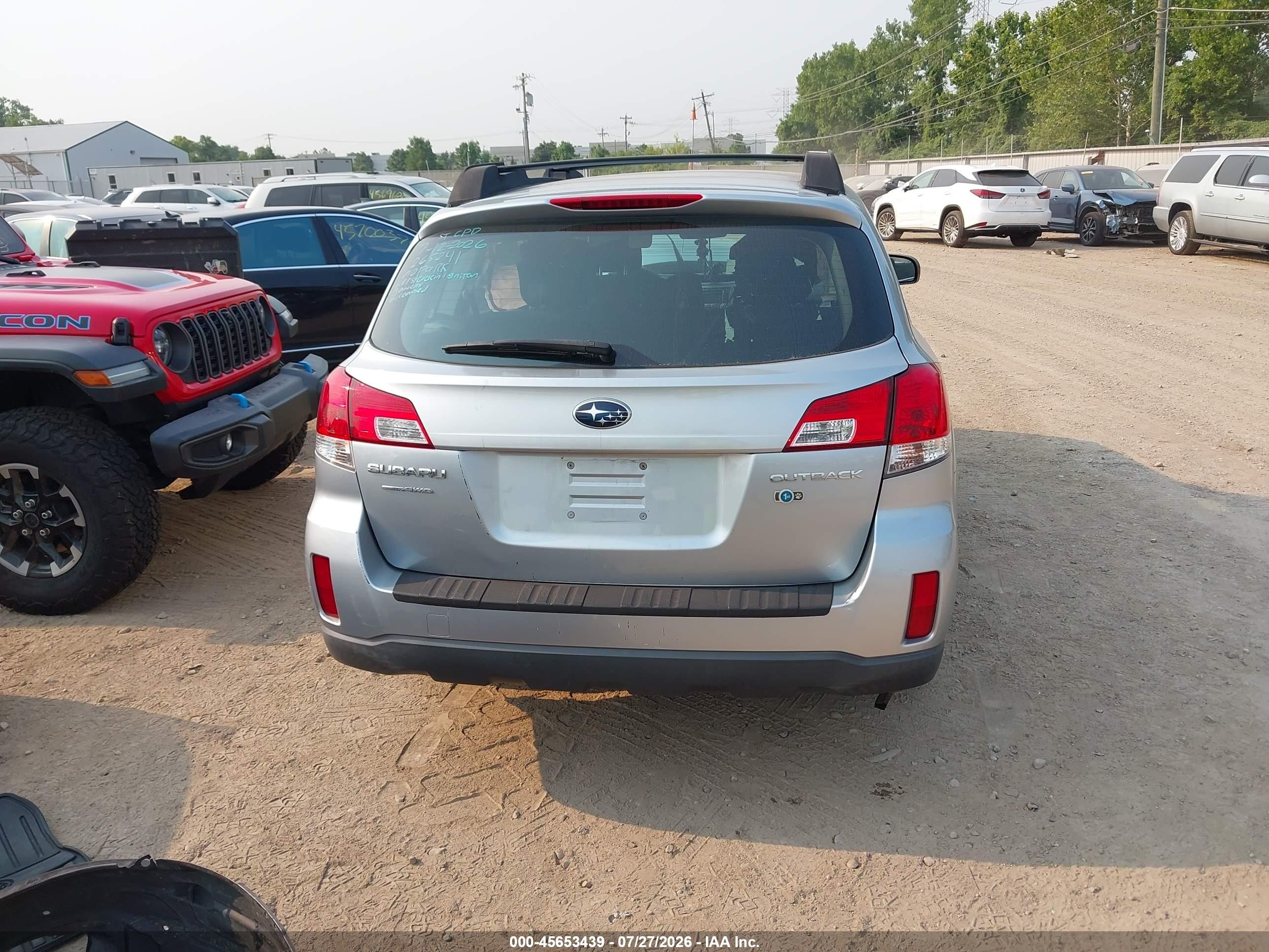 2013 Subaru Outback 2.5i Gray vin: 4S4BRCAC6D3265241