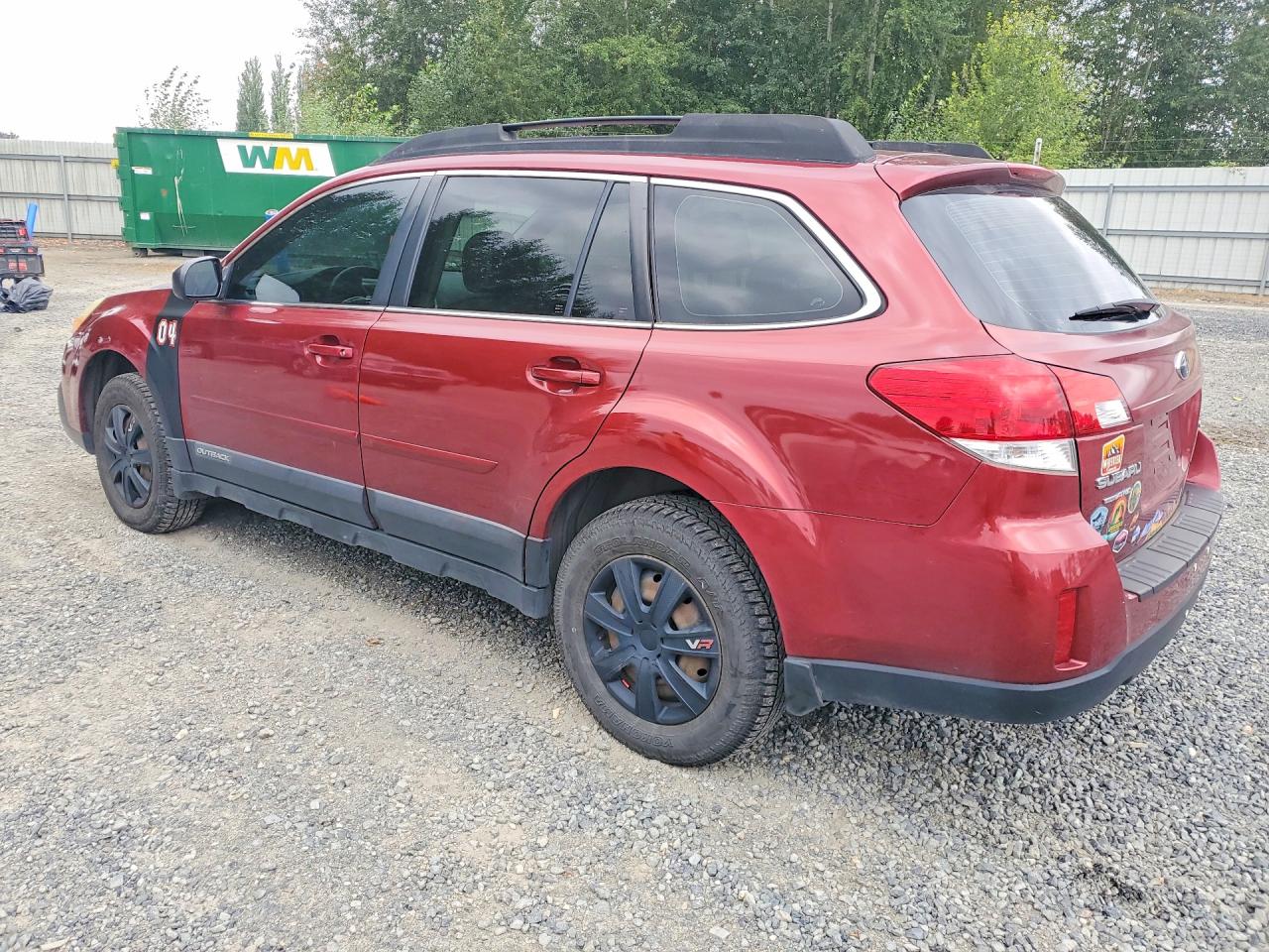 2013 Subaru Outback 2.5i Красный vin: 4S4BRCAC6D3305513