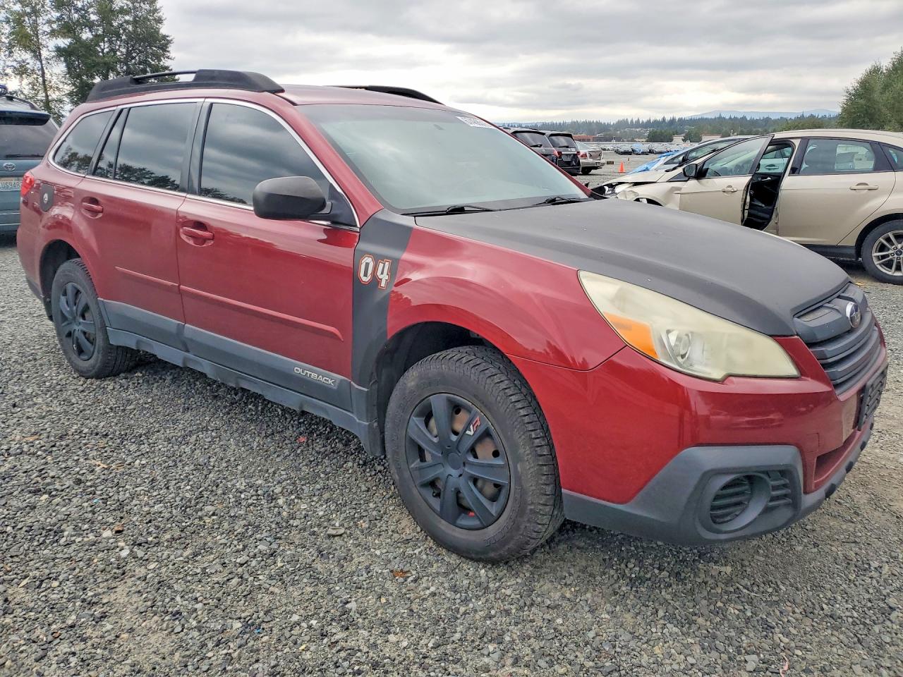 2013 Subaru Outback 2.5i Красный vin: 4S4BRCAC6D3305513