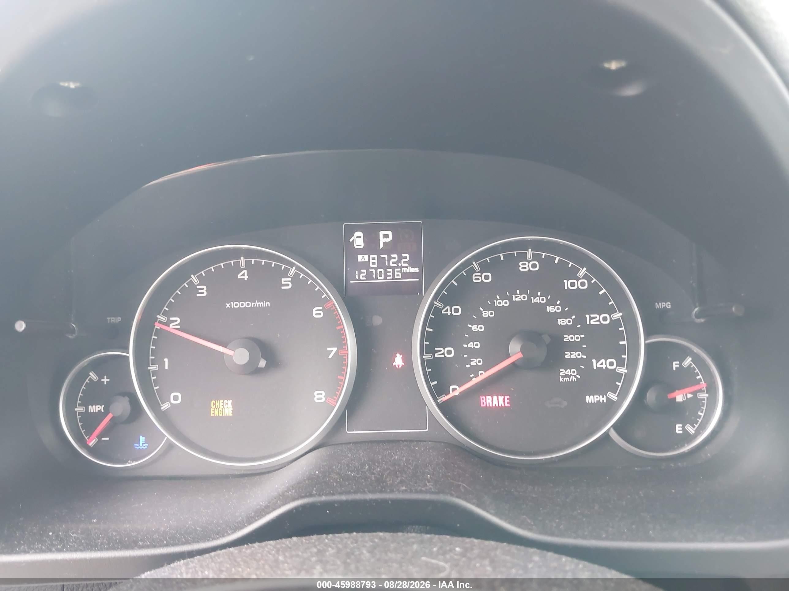 2014 Subaru Outback 2.5i Black vin: 4S4BRCAC6E3247520
