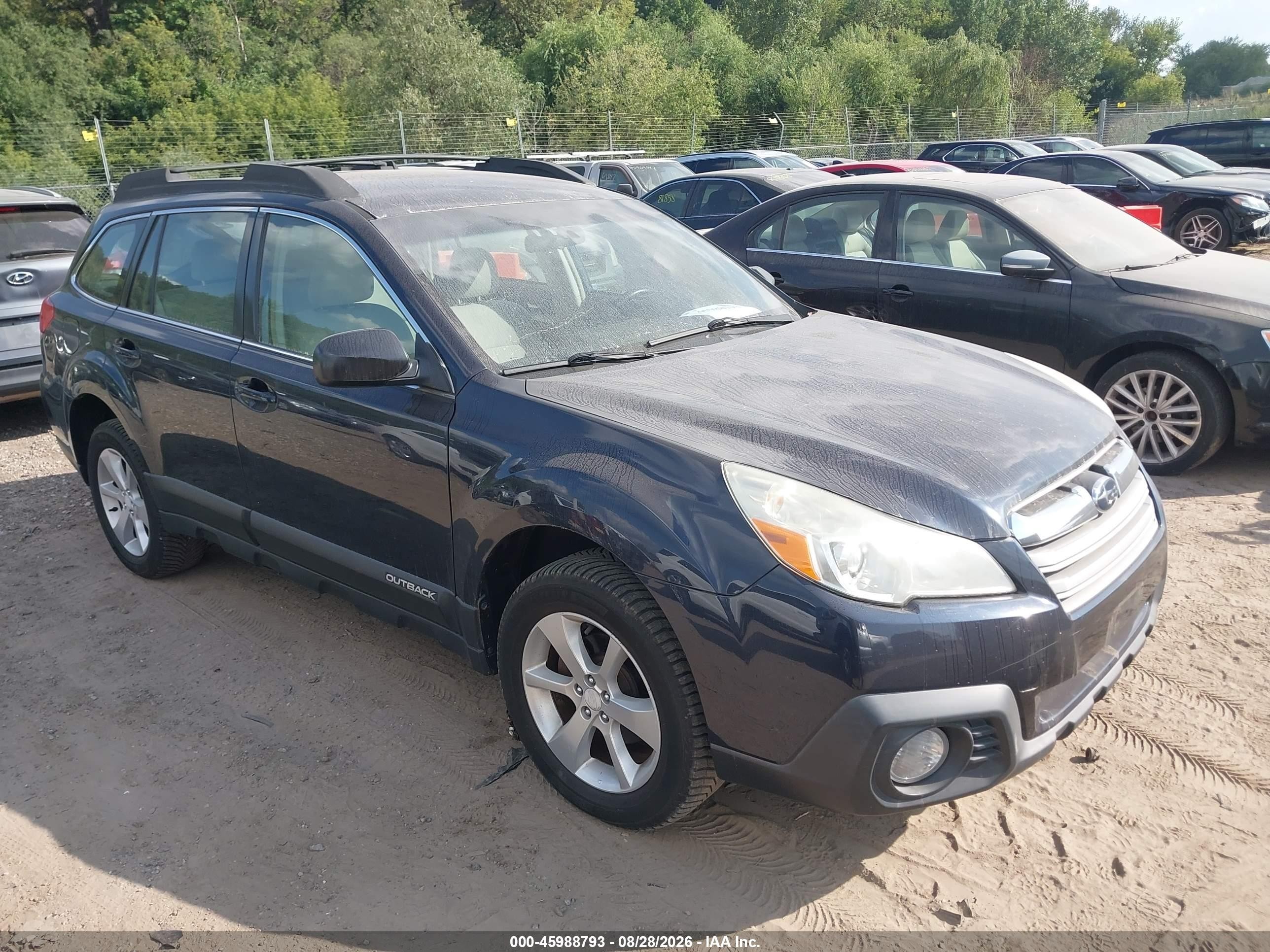 2014 Subaru Outback 2.5i Black vin: 4S4BRCAC6E3247520