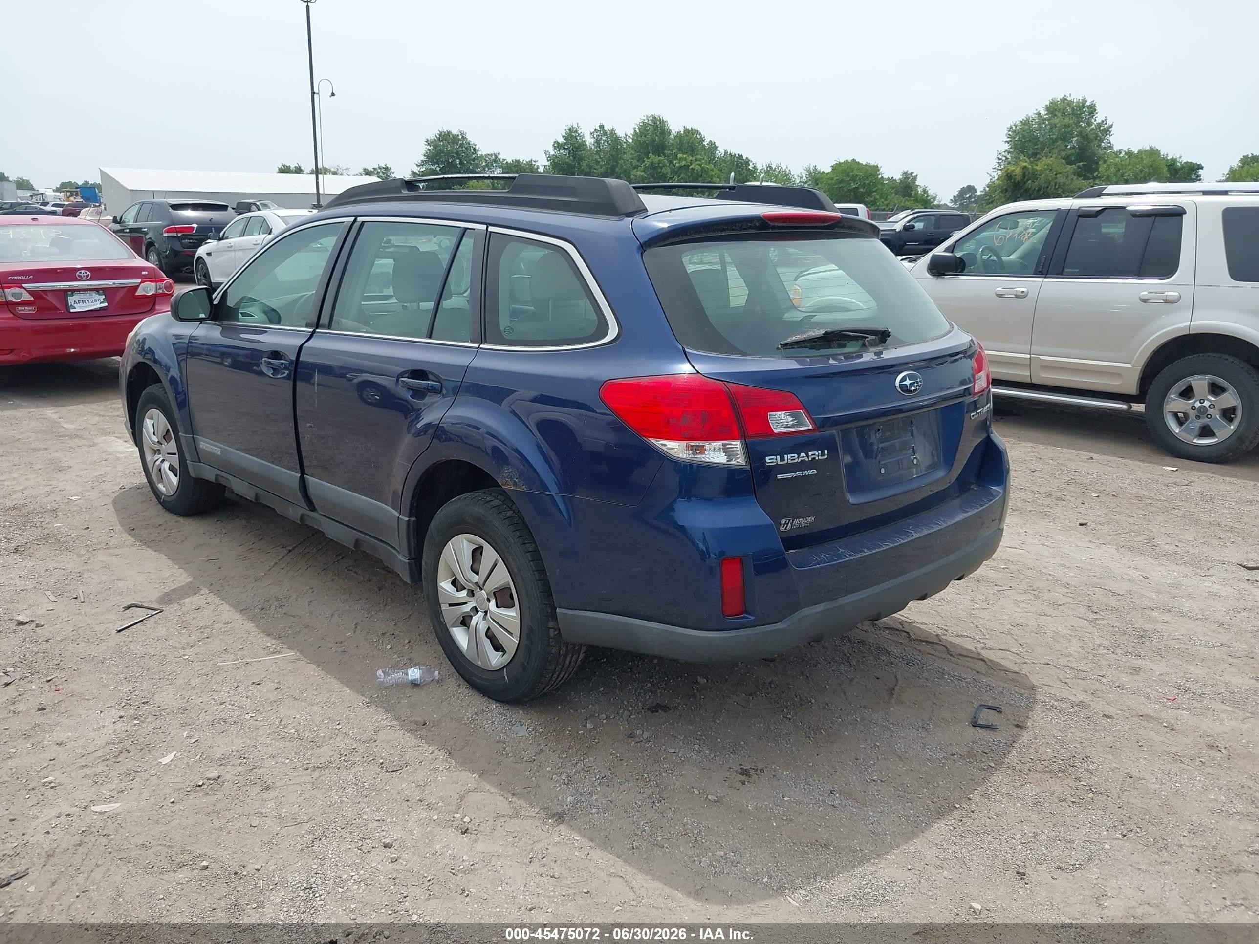 2010 Subaru Outback 2.5i Blue vin: 4S4BRCAC7A3351931