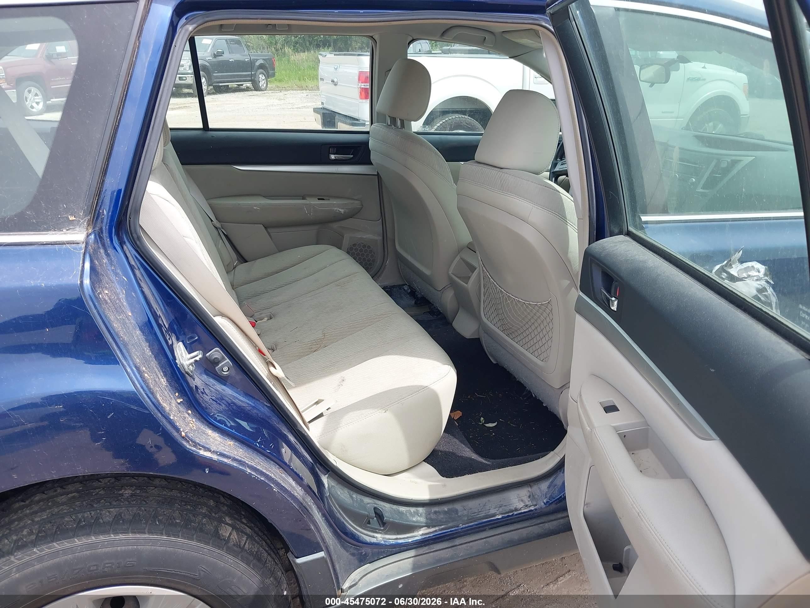 2010 Subaru Outback 2.5i Blue vin: 4S4BRCAC7A3351931