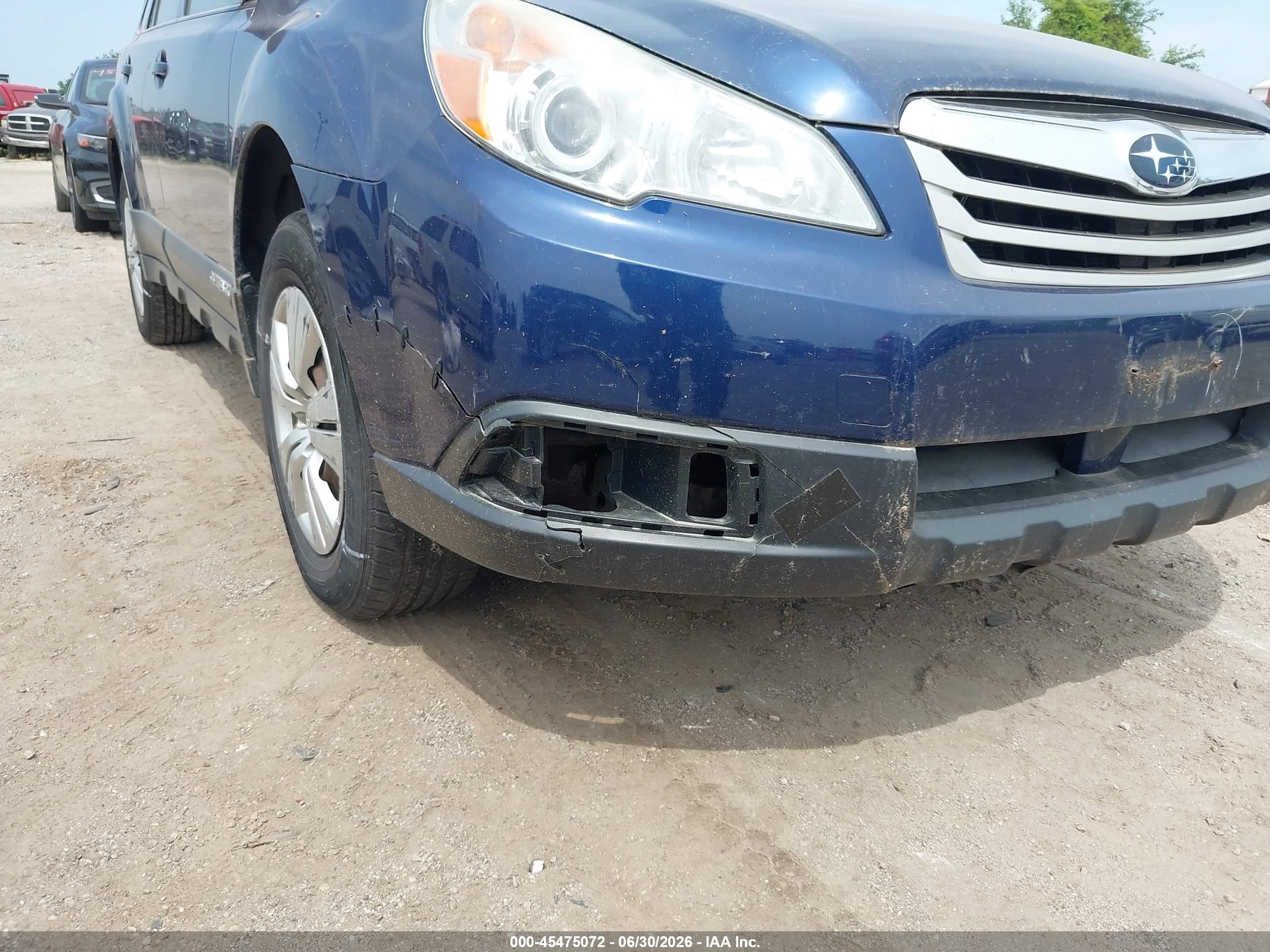 2010 Subaru Outback 2.5i Blue vin: 4S4BRCAC7A3351931