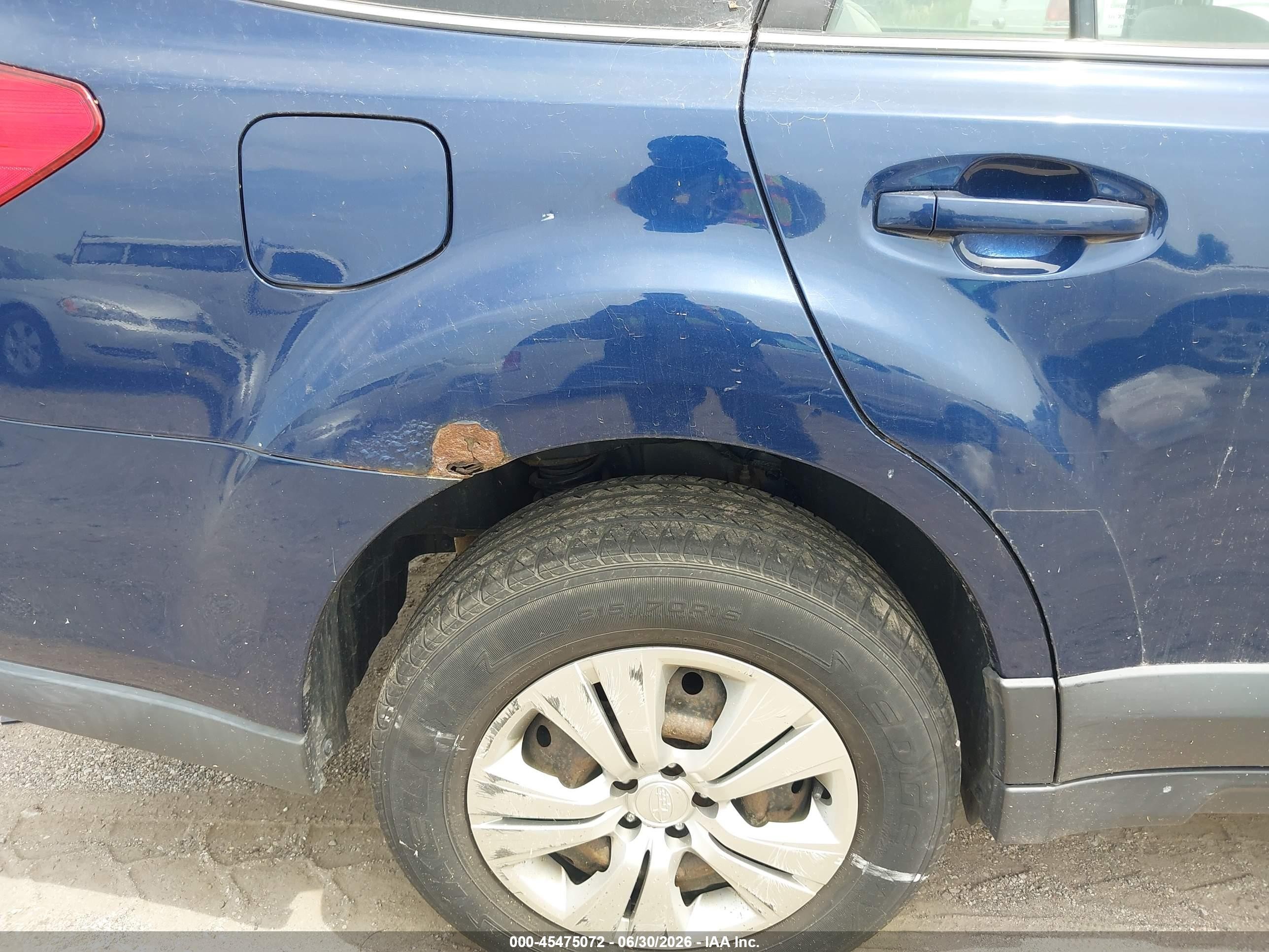 2010 Subaru Outback 2.5i Blue vin: 4S4BRCAC7A3351931