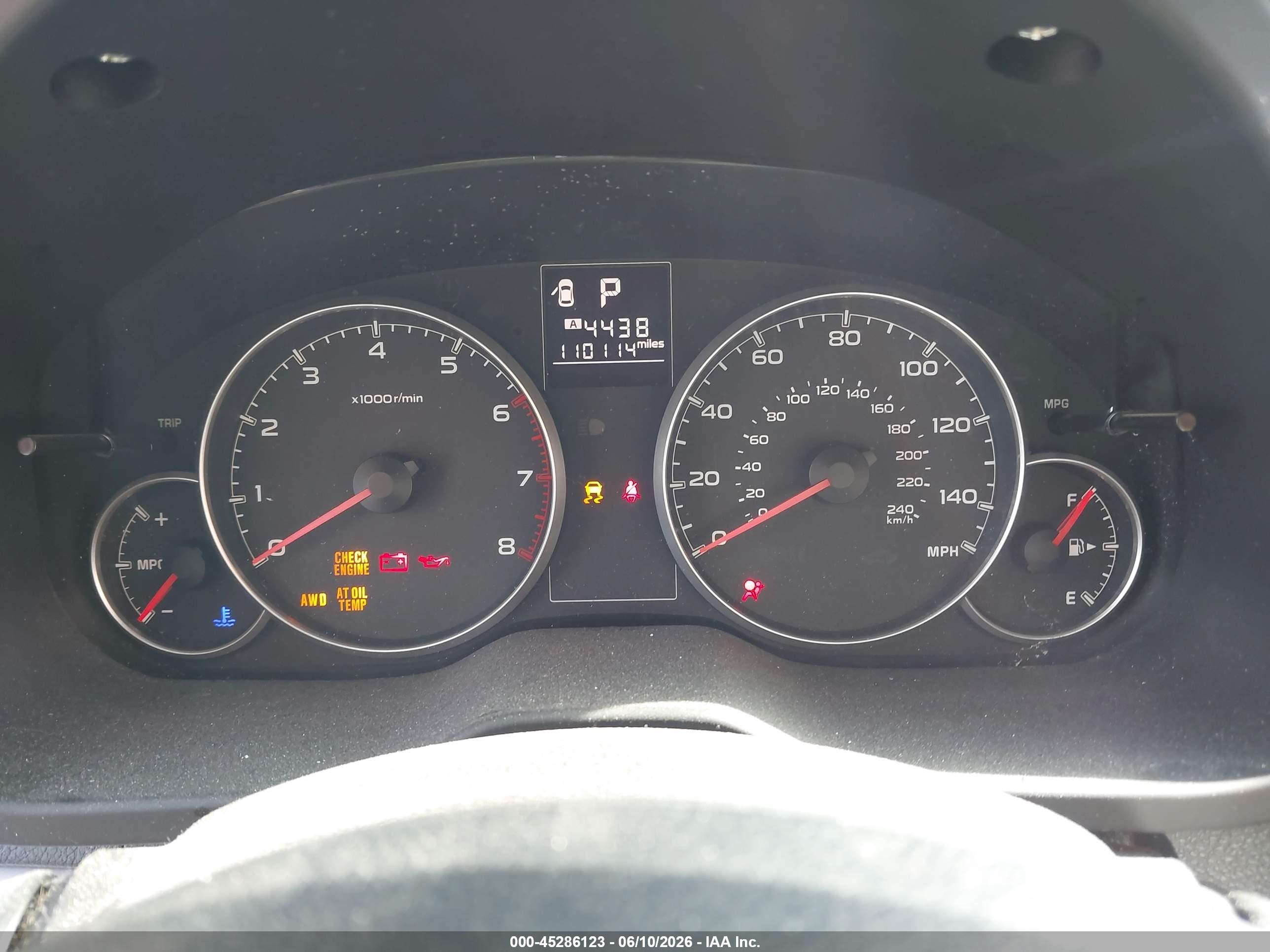 2014 Subaru Outback 2.5i Blue vin: 4S4BRCAC7E3226188