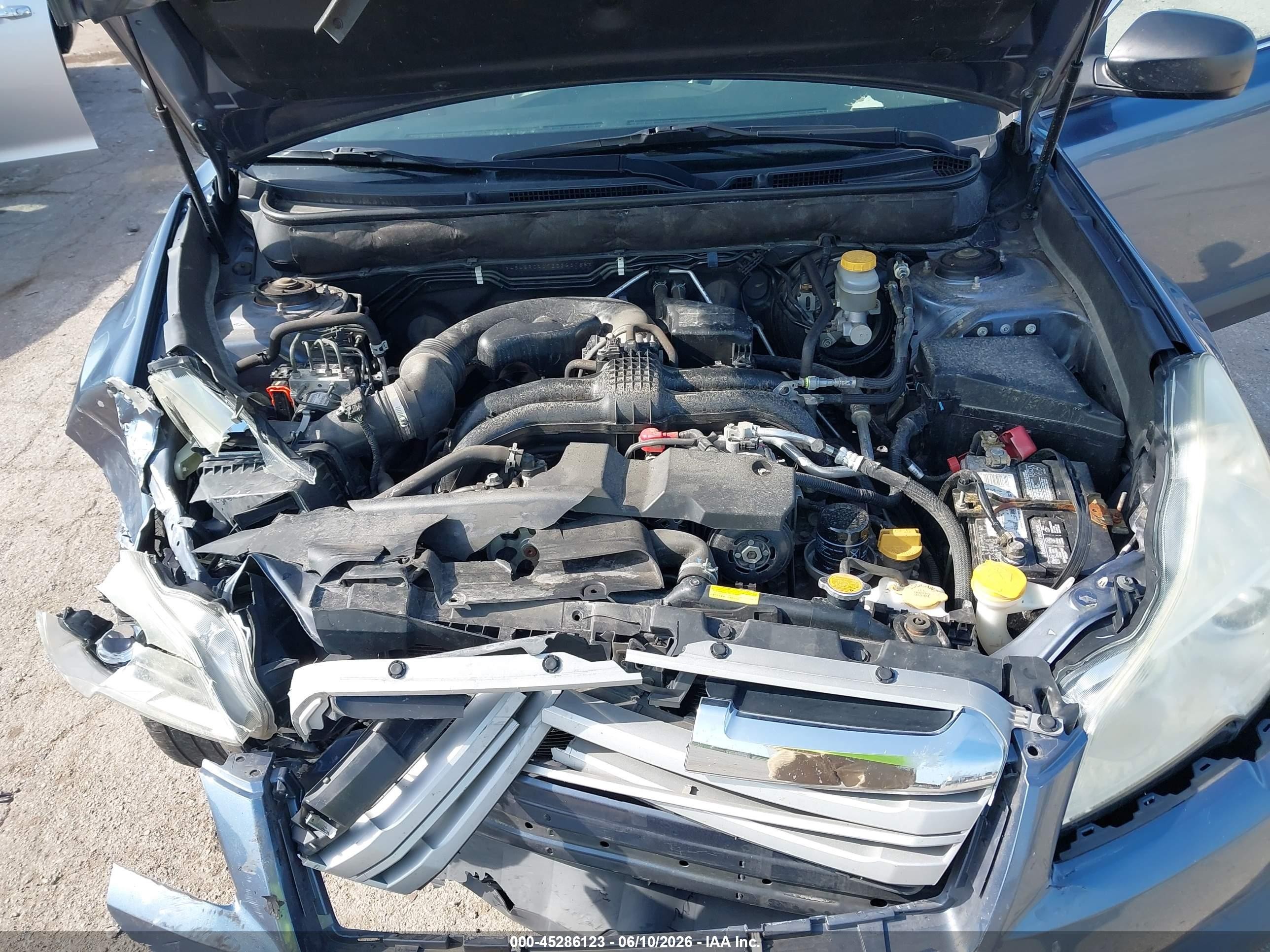 2014 Subaru Outback 2.5i Blue vin: 4S4BRCAC7E3226188