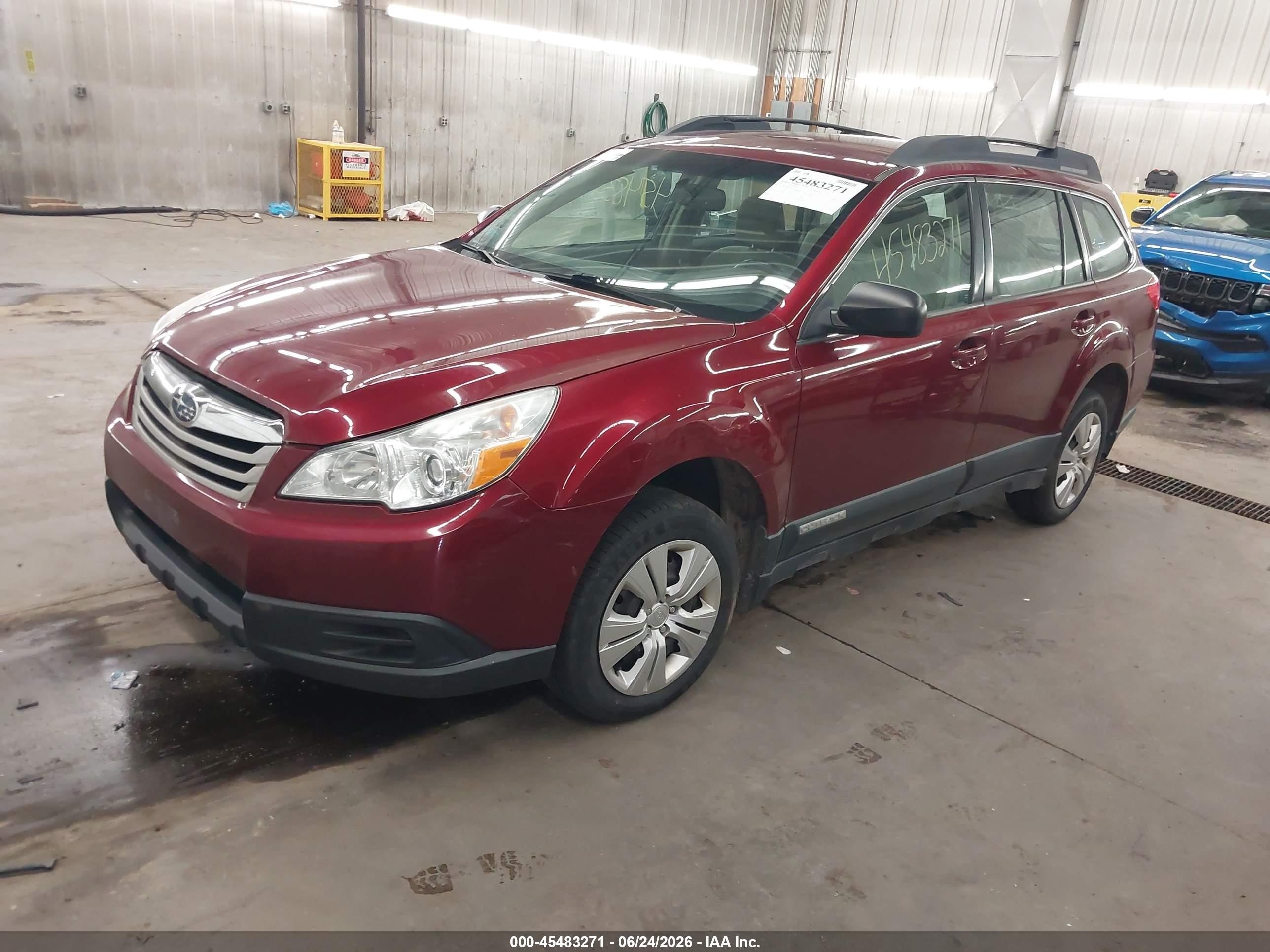 2011 Subaru Outback 2.5i Maroon vin: 4S4BRCAC8B3442496