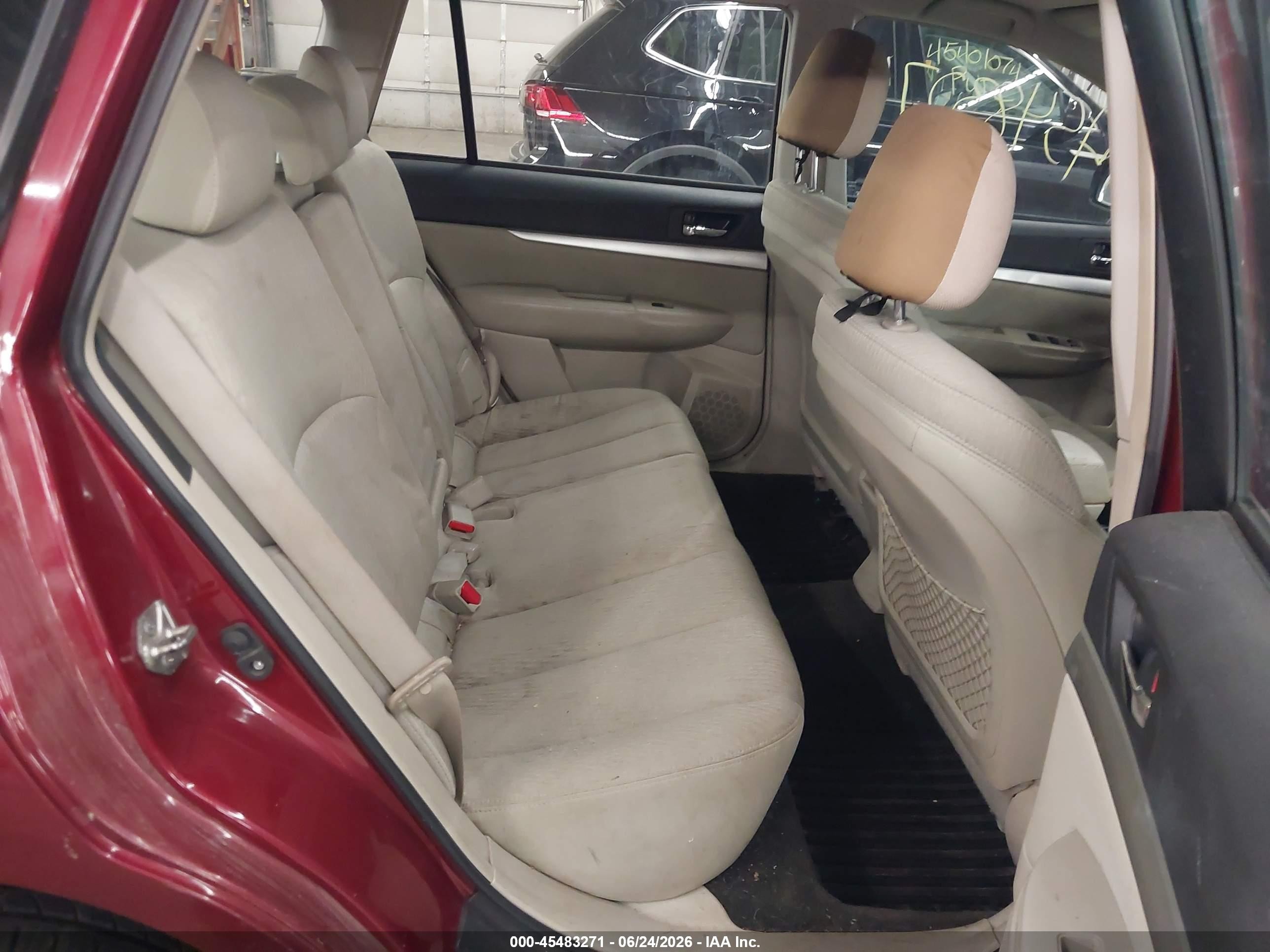 2011 Subaru Outback 2.5i Maroon vin: 4S4BRCAC8B3442496