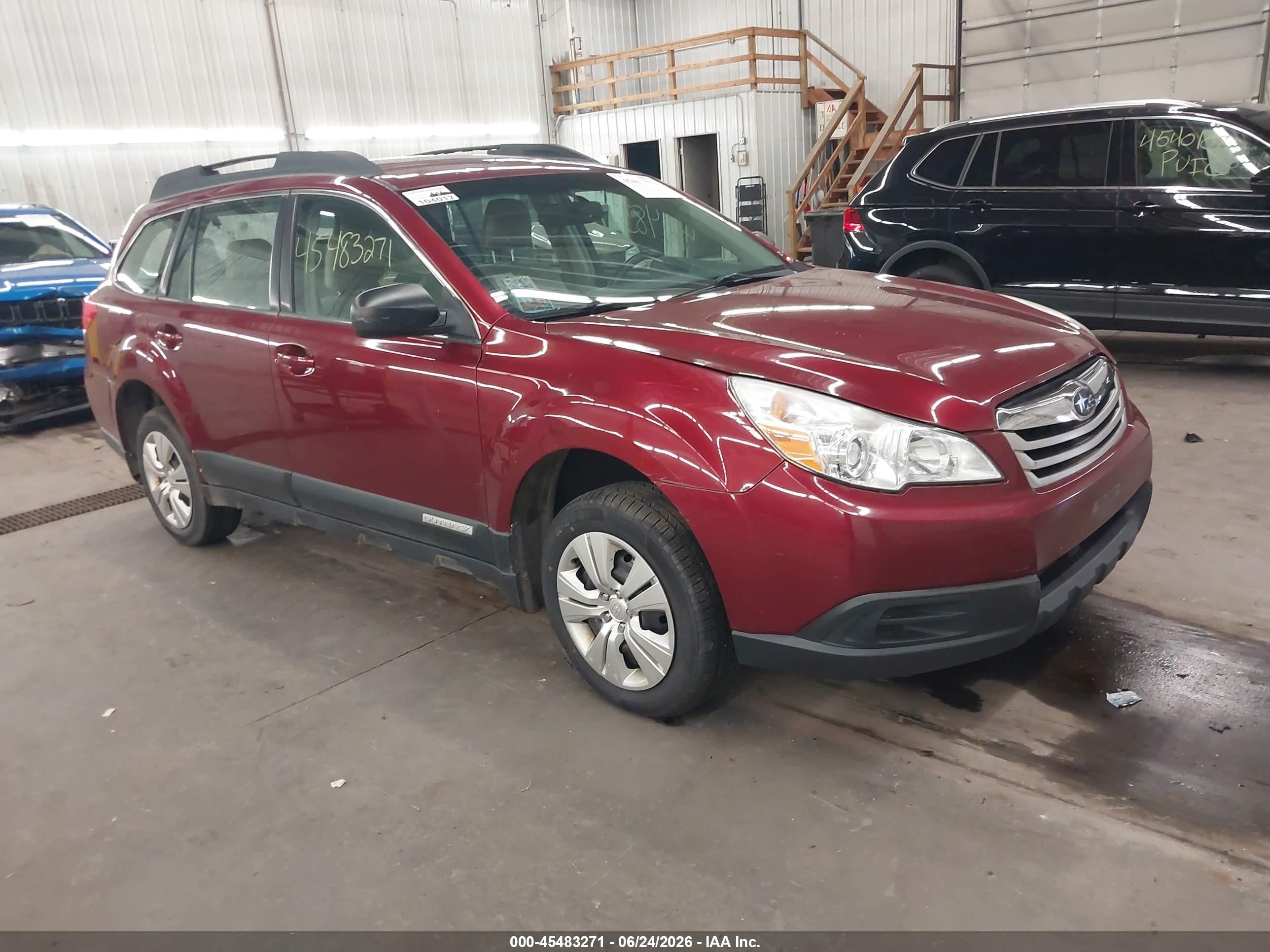 2011 Subaru Outback 2.5i Maroon vin: 4S4BRCAC8B3442496