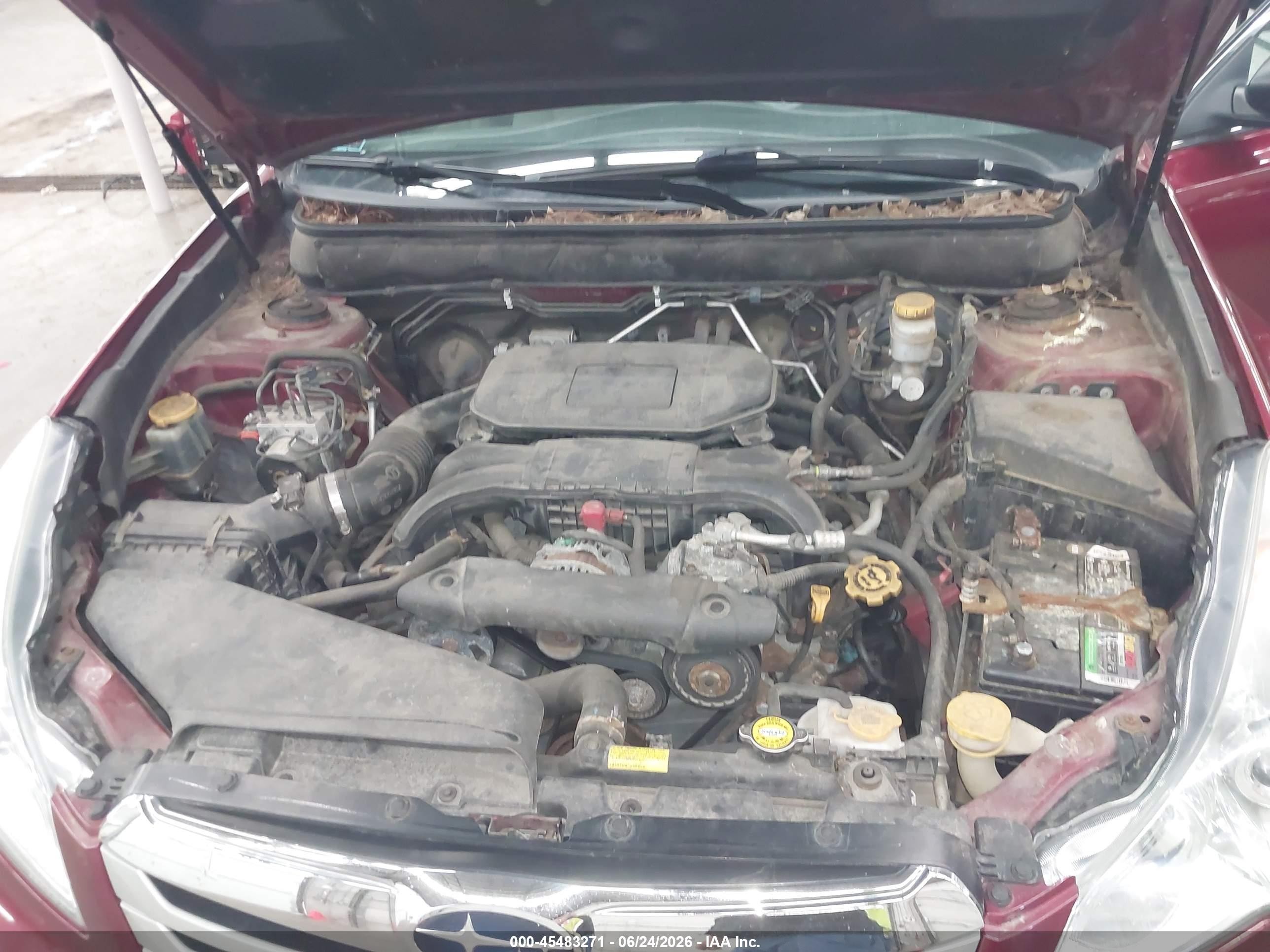 2011 Subaru Outback 2.5i Maroon vin: 4S4BRCAC8B3442496