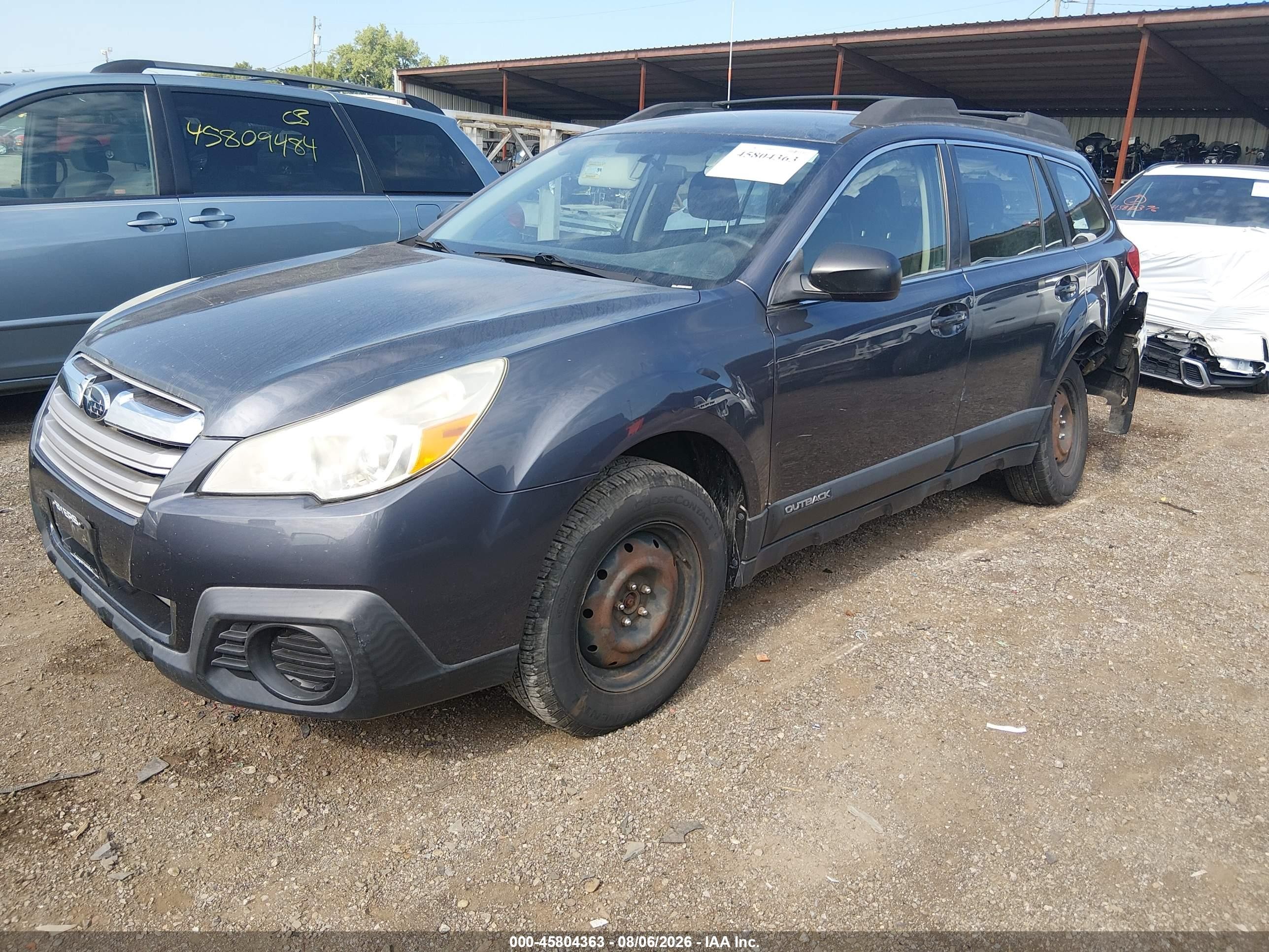 2014 Subaru Outback 2.5i Gray vin: 4S4BRCAC8E3319205